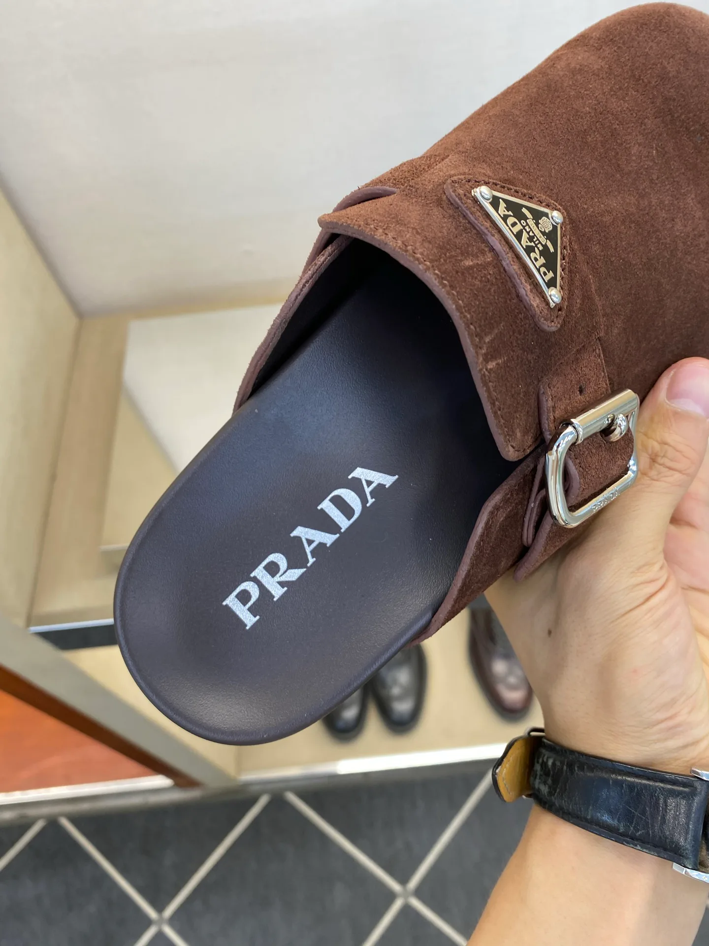 Мюли И Сабо Мужские Prada 15326400