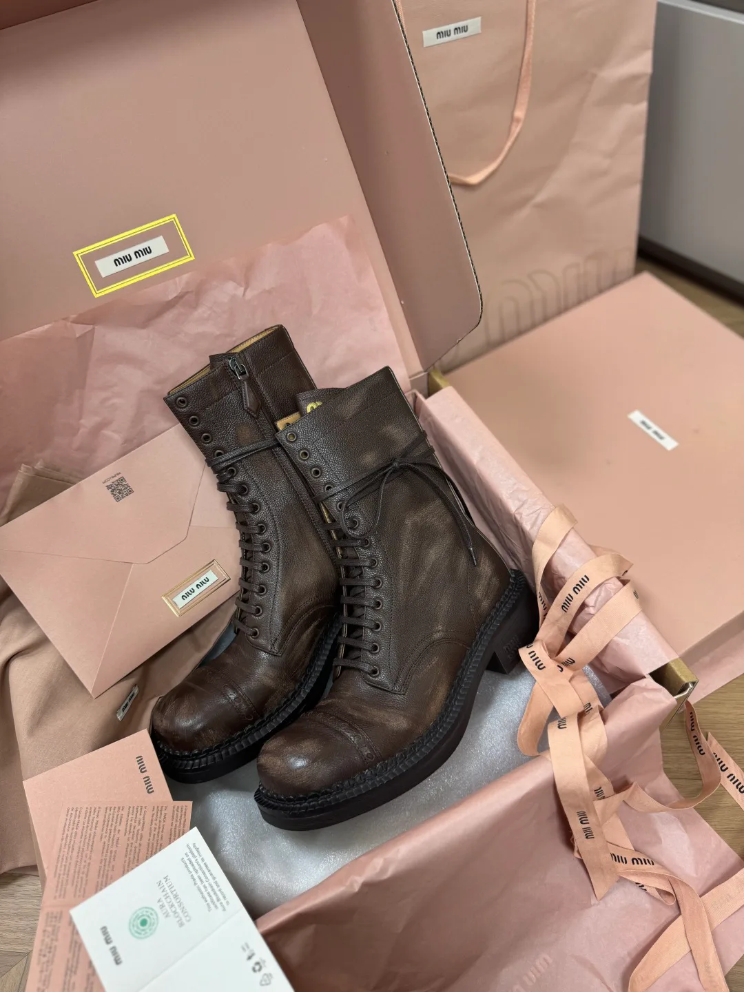 Ботинки Женские Miu Miu 670780