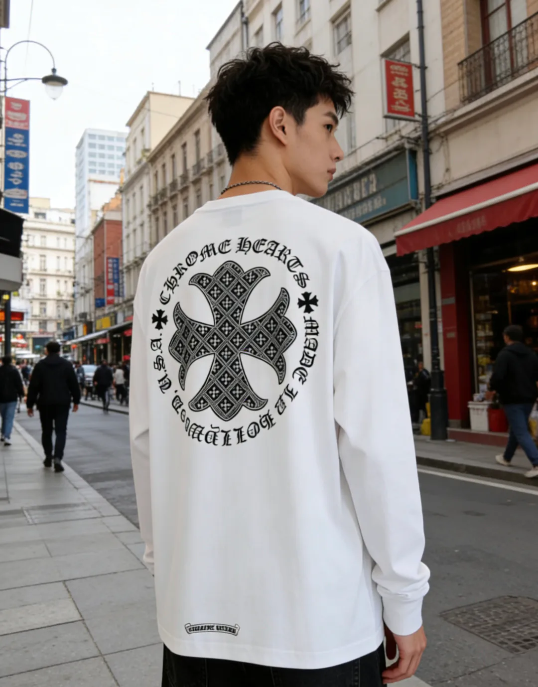 Лонгсливы Мужские Chrome Hearts 11182703