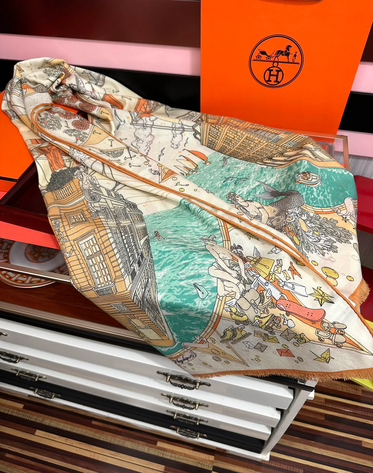 Шарфы Hermes 369664