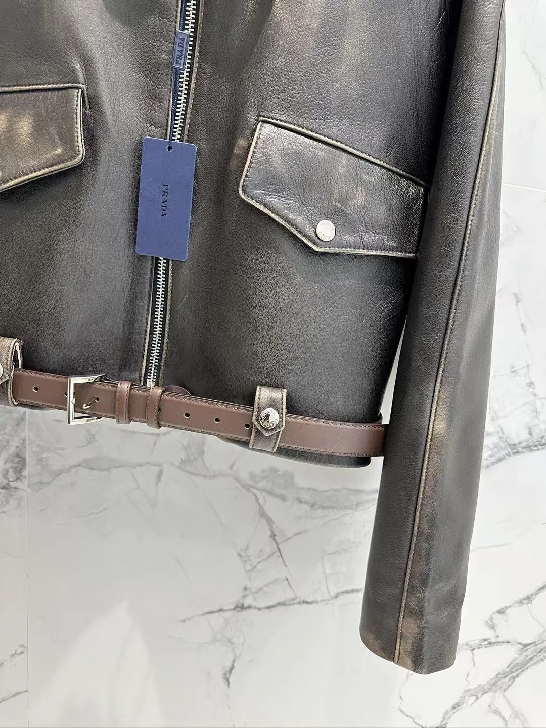 Кожаные Куртки И Дублёнки Женские Prada 13186430