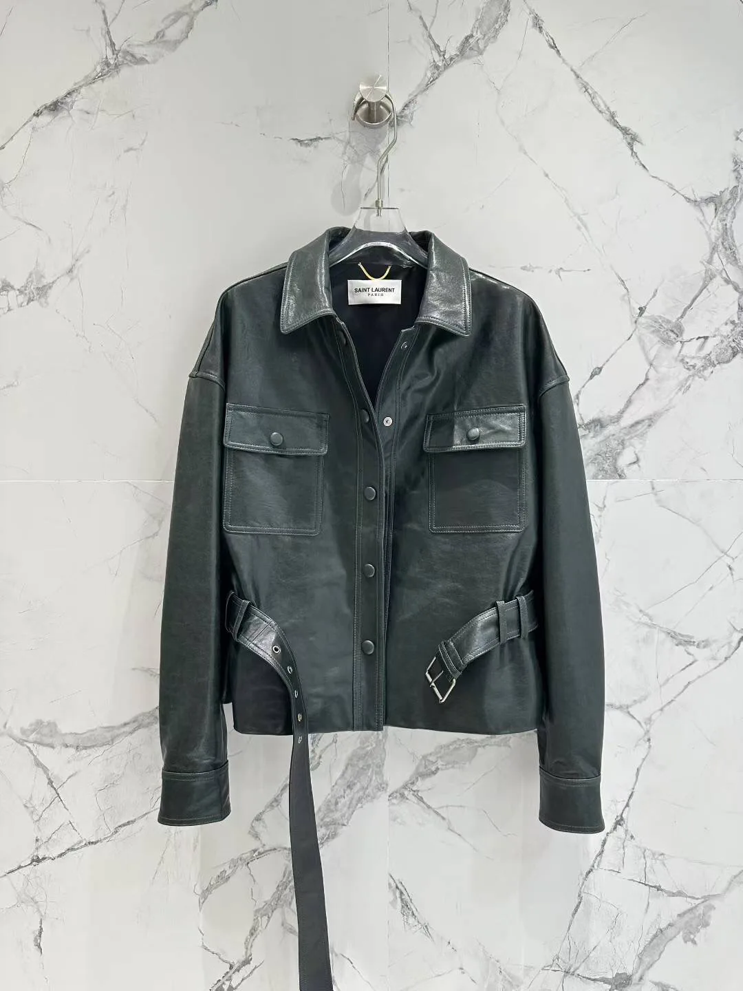 Кожаные Куртки И Дублёнки Женские Saint Laurent 11700594