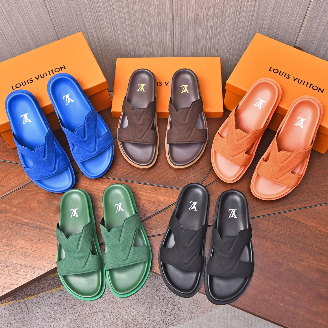 Шлепанцы Мужские Louis Vuitton 12122