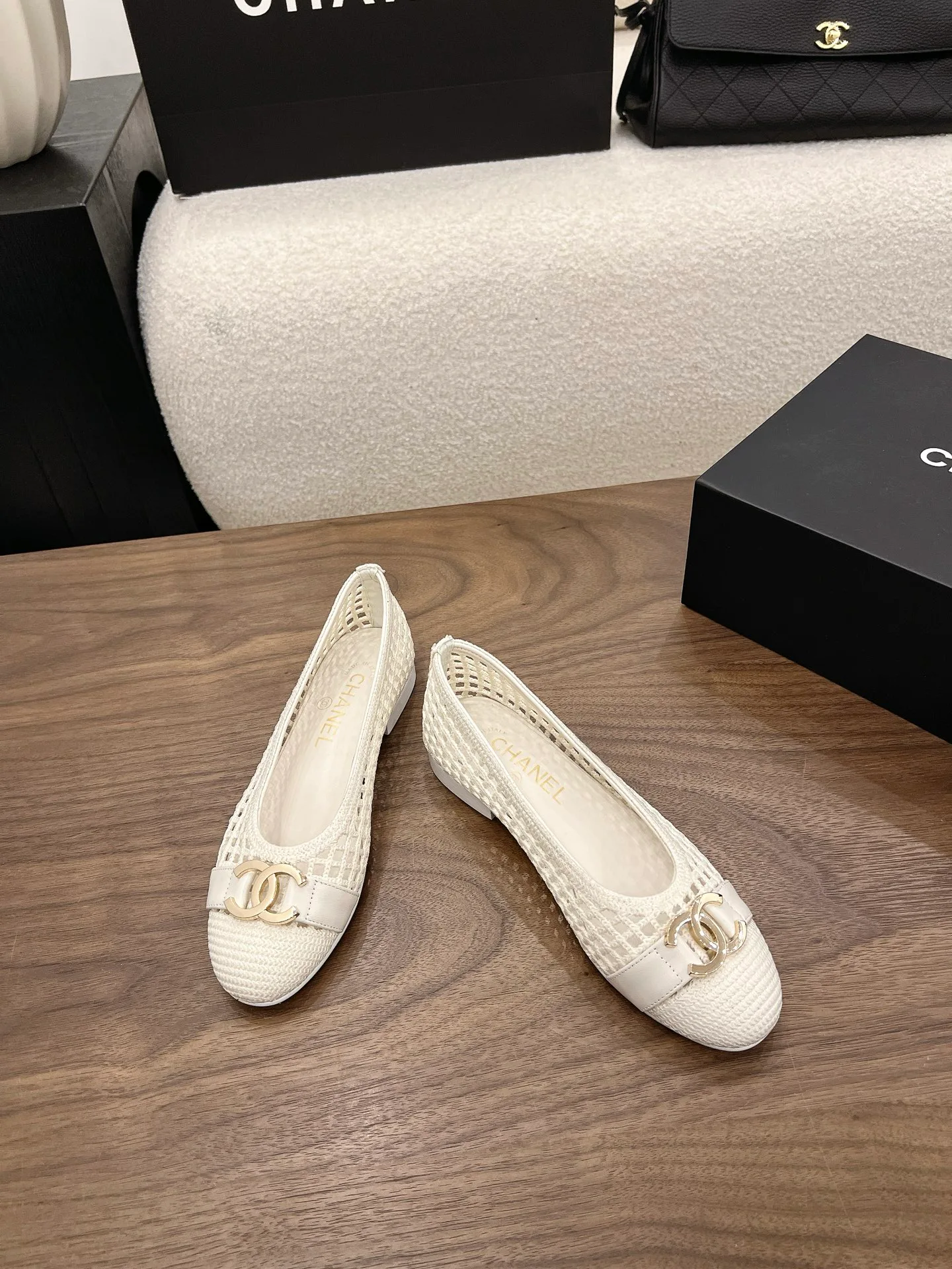 Балетки Женские Chanel 17342666
