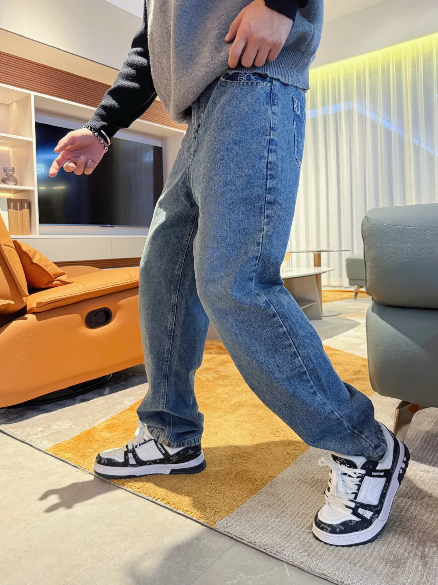 Джинсы Мужские Chrome Hearts 13538164