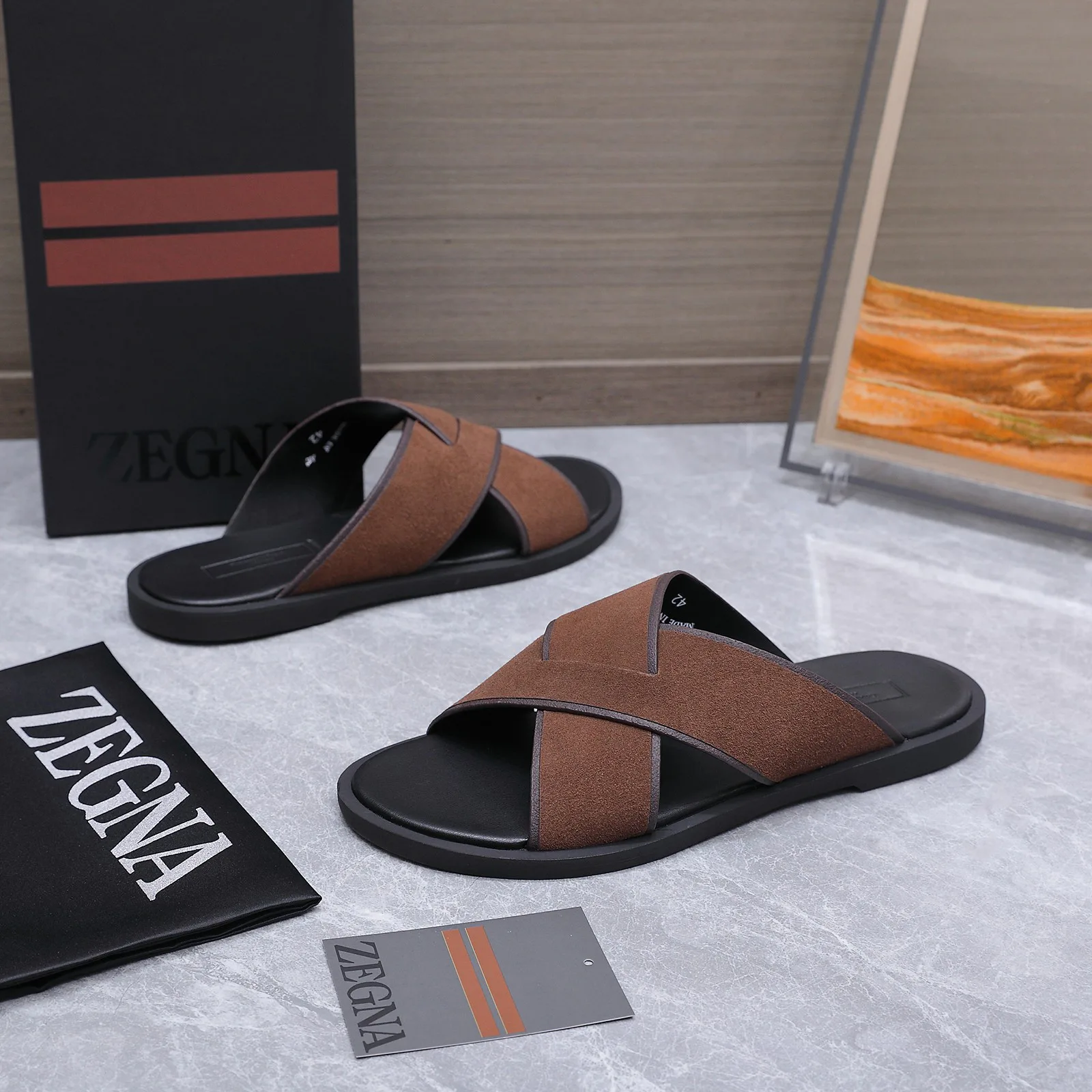 Шлепанцы Мужские Zegna 17514984