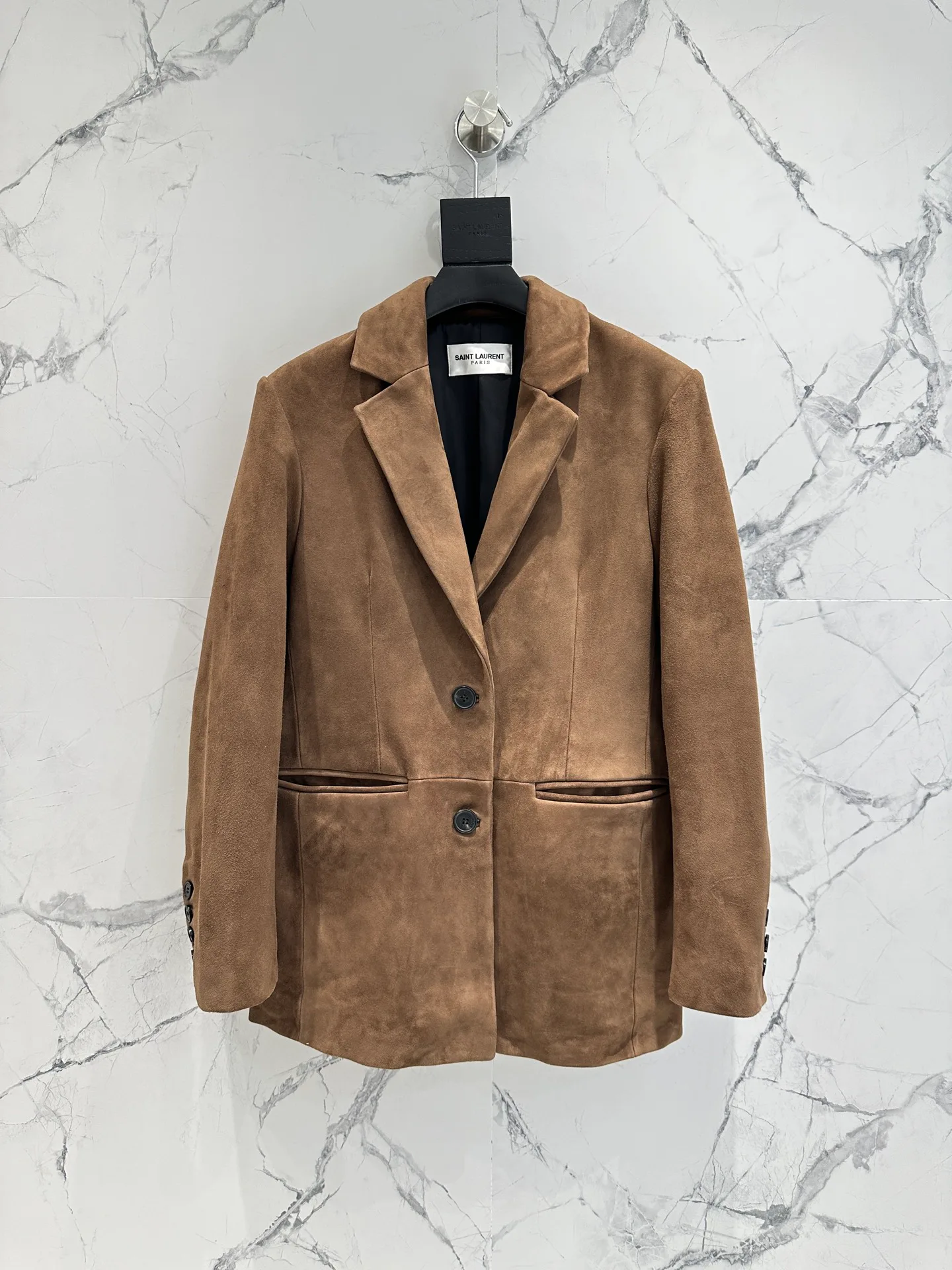 Кожаные Куртки И Дублёнки Женские Saint Laurent 12717874