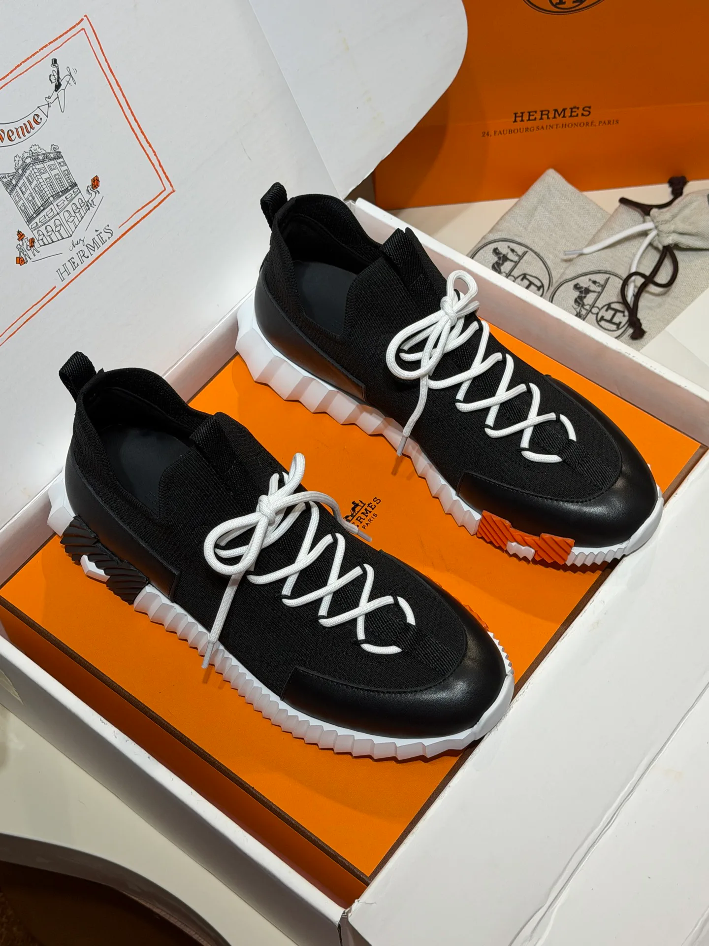 Кроссовки Мужские Hermes 554595