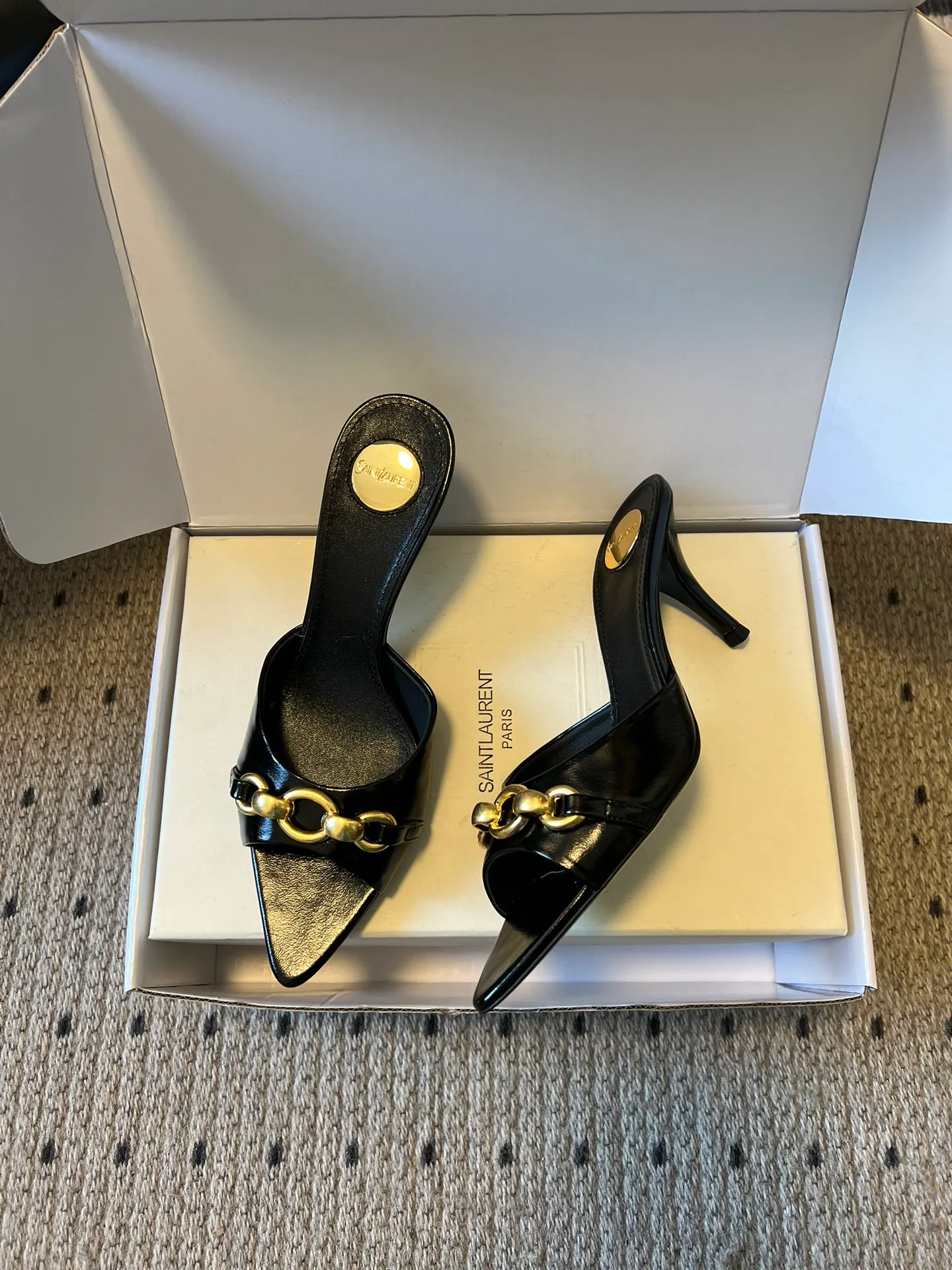 Босоножки Женские Saint Laurent 10835464