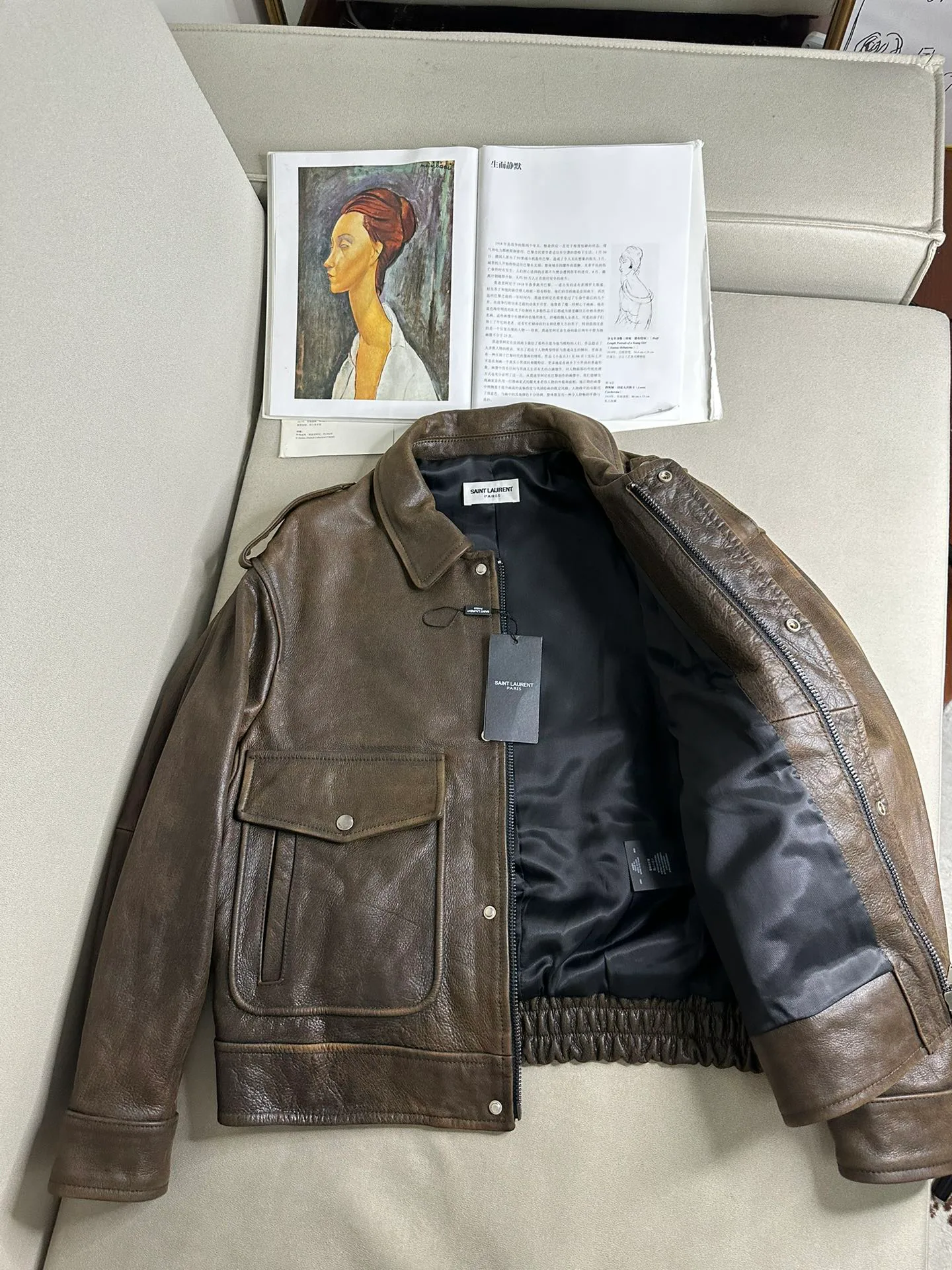 Кожаные Куртки И Дублёнки Женские Saint Laurent 13220486