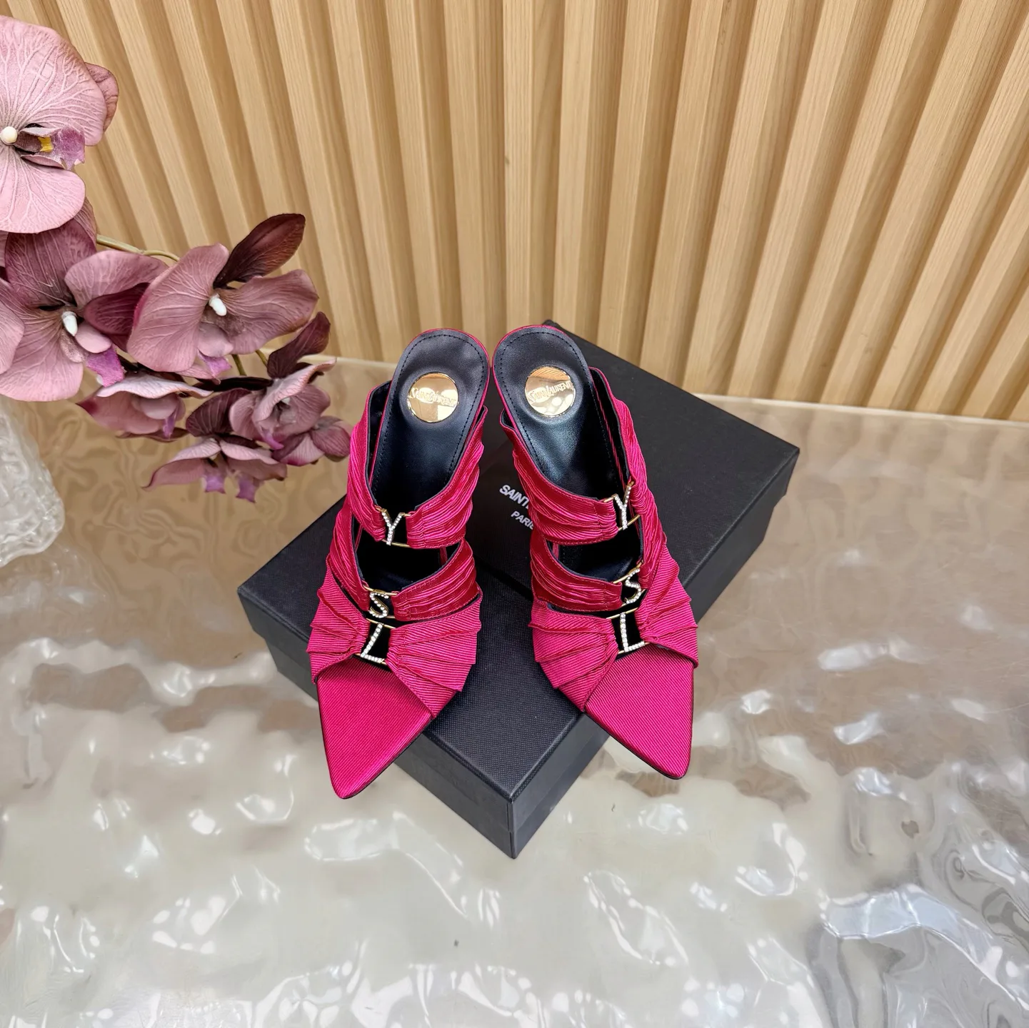 Босоножки Женские Saint Laurent 11660376