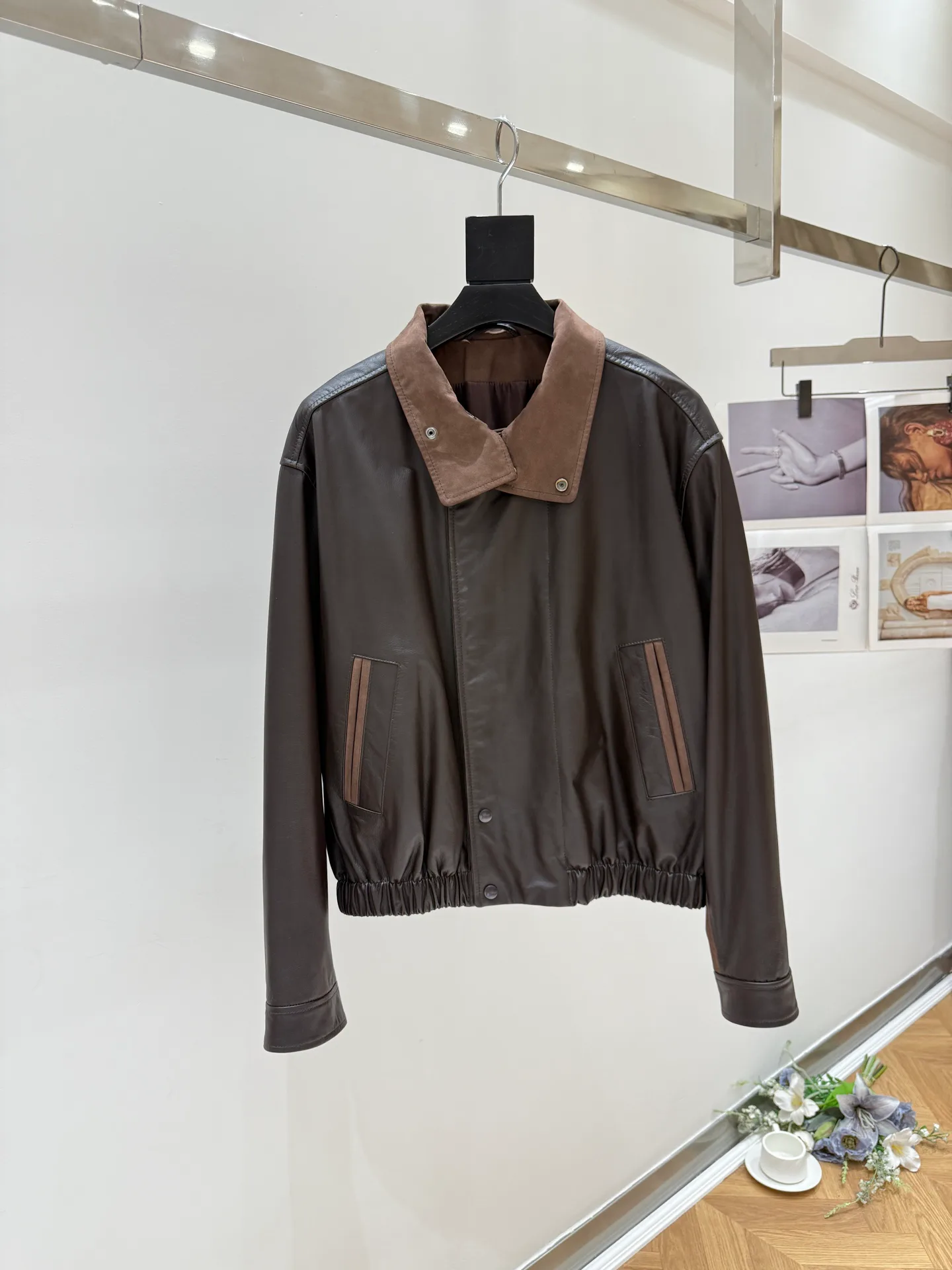 Кожаные Куртки И Дублёнки Женские Saint Laurent 18593025