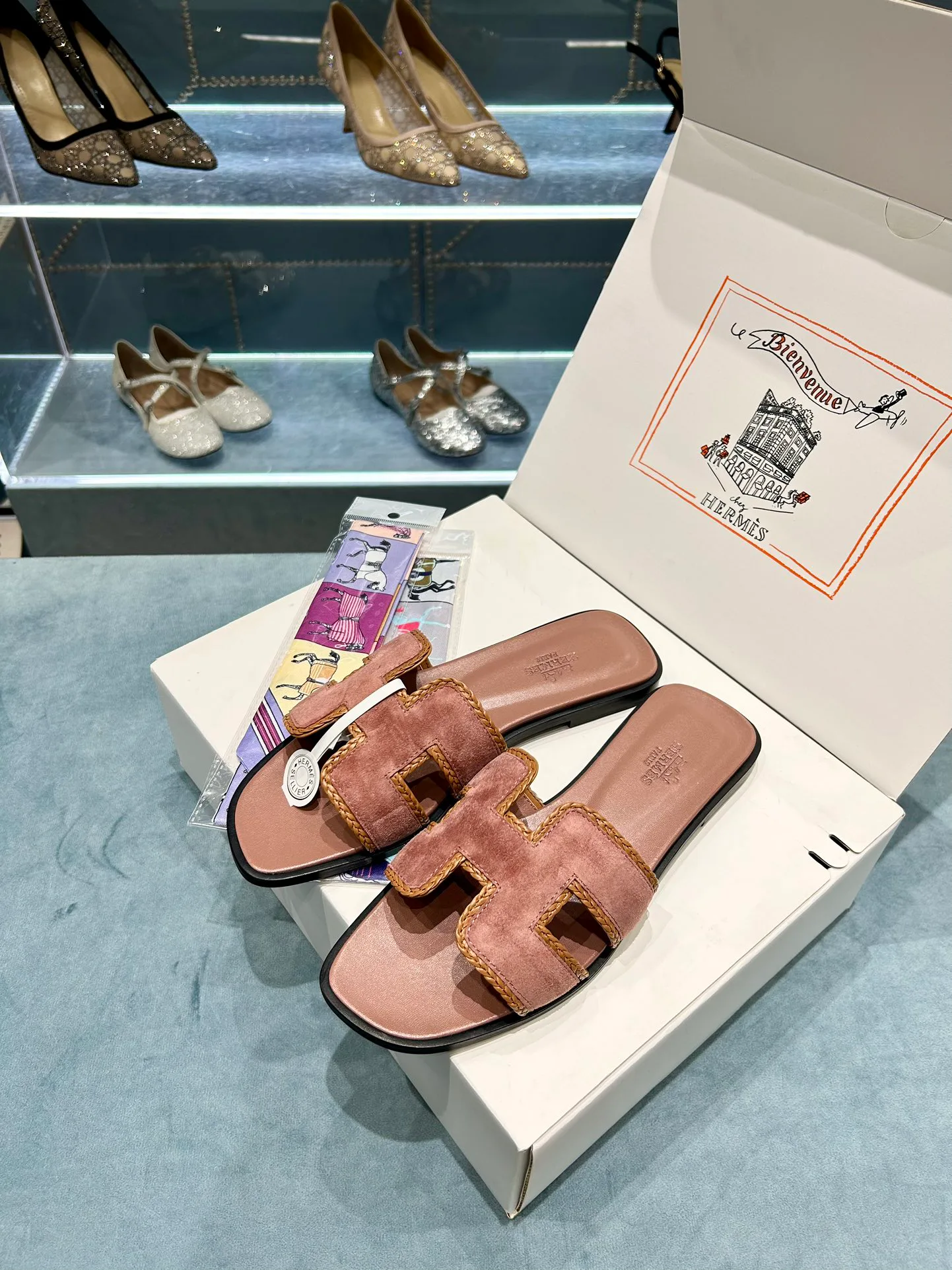 Шлепанцы Женские Hermes 9878135