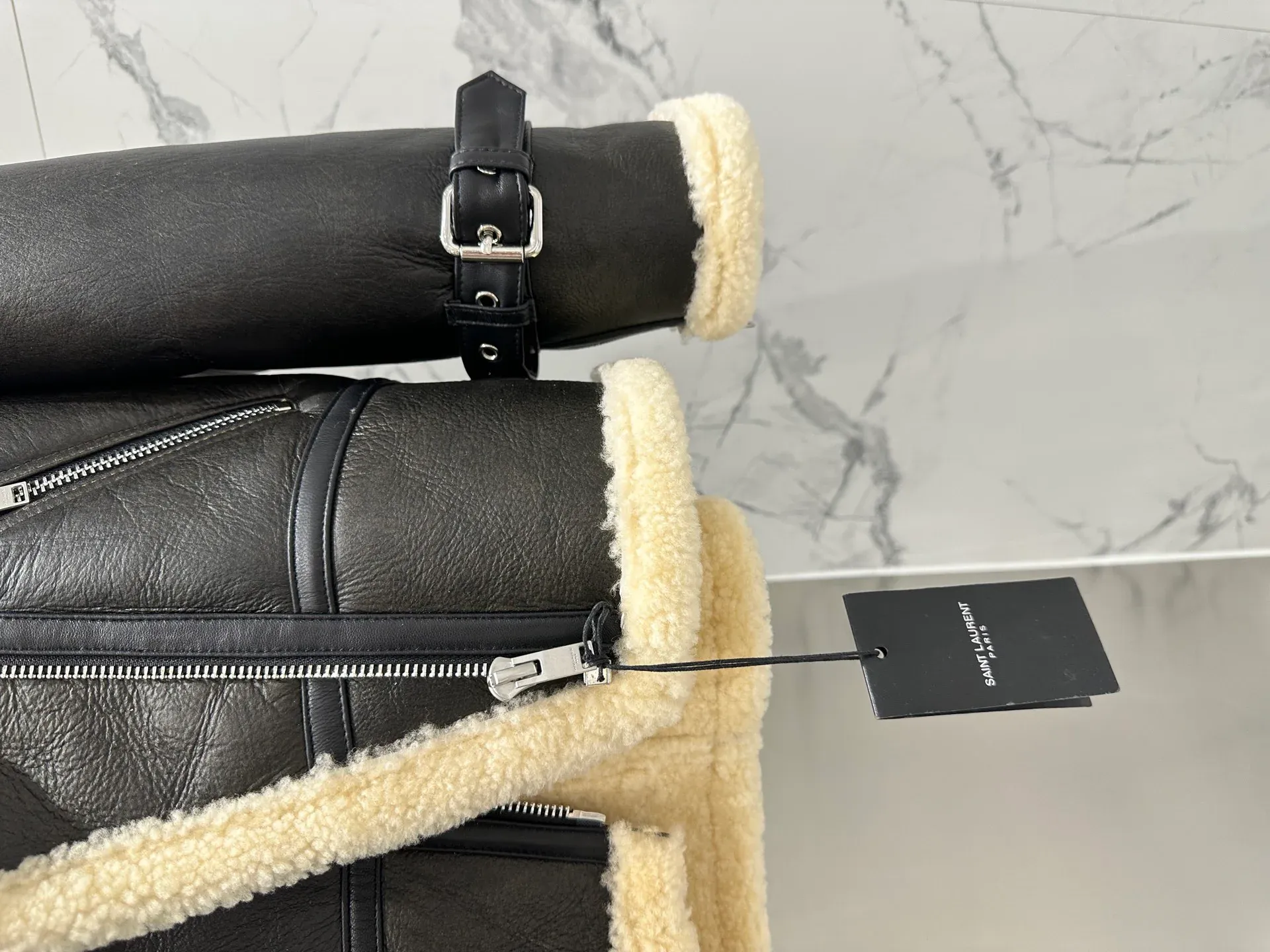 Кожаные Куртки И Дублёнки Женские Saint Laurent 1067915