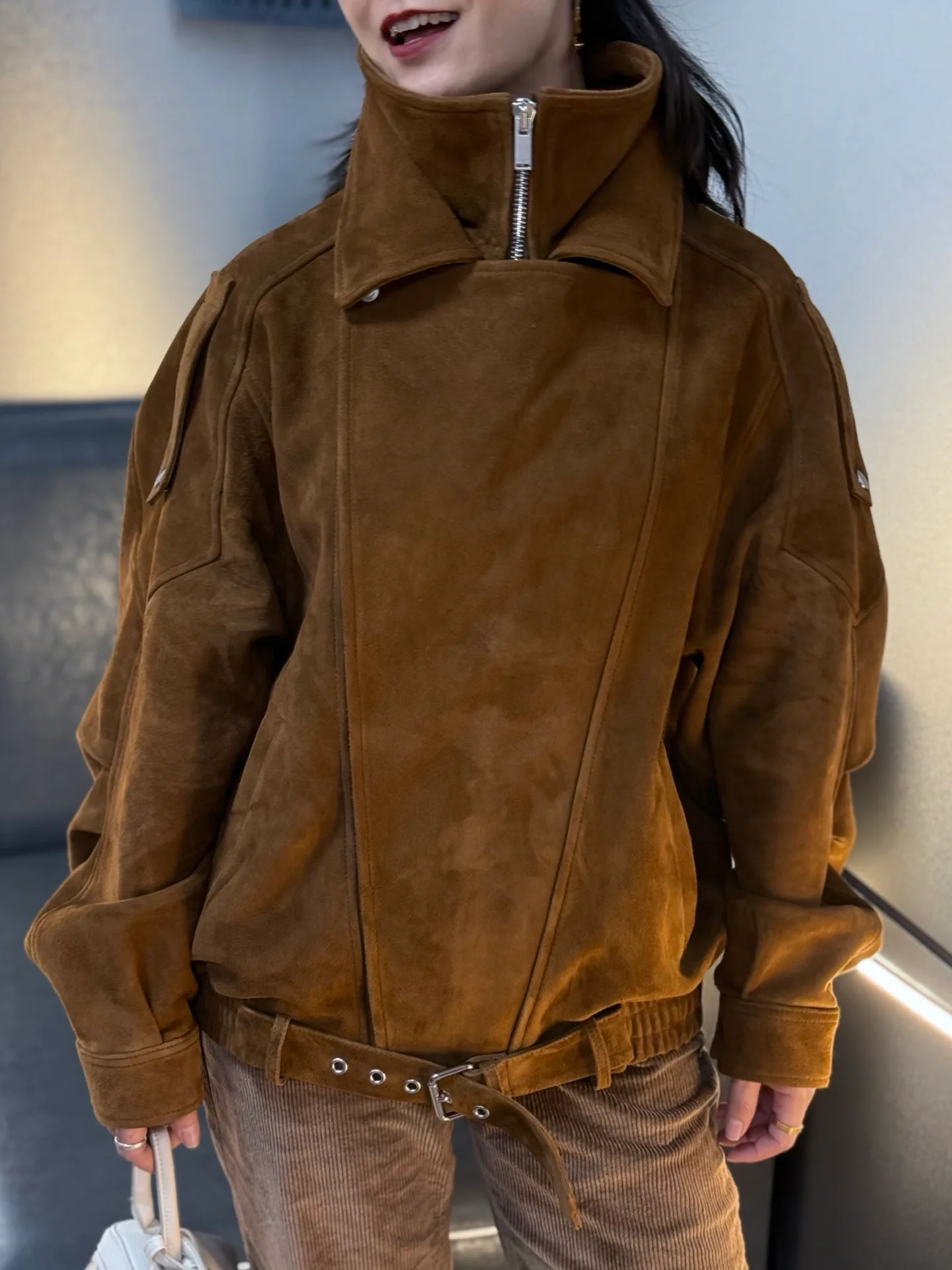 Кожаные Куртки И Дублёнки Женские Saint Laurent 19158