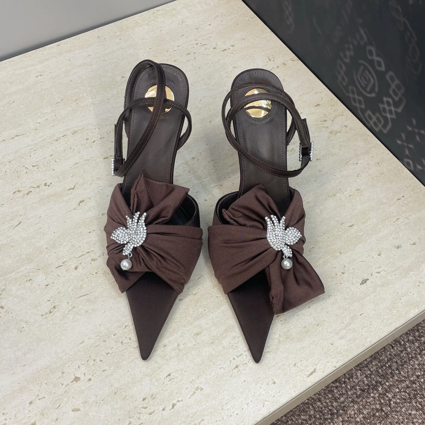 Босоножки Женские Saint Laurent 3009080