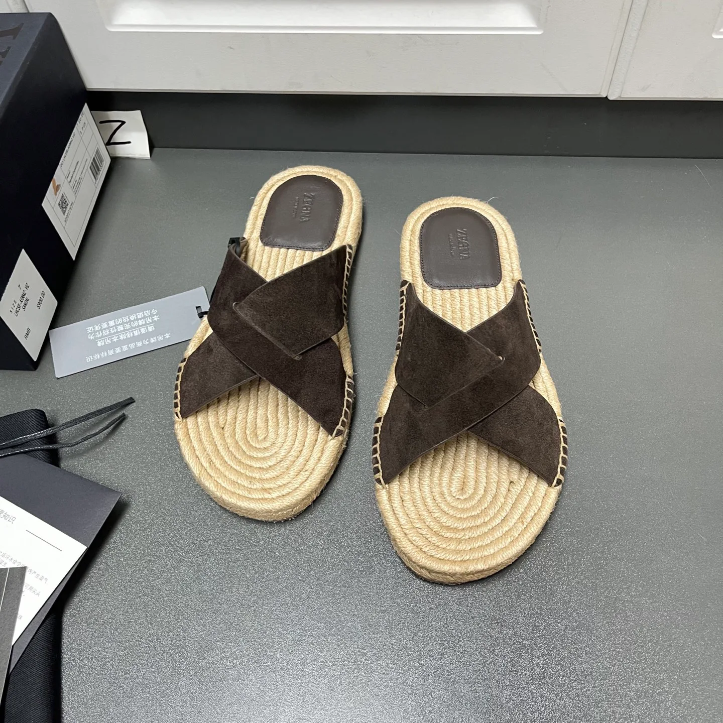 Тапочки Мужские Zegna 14693250