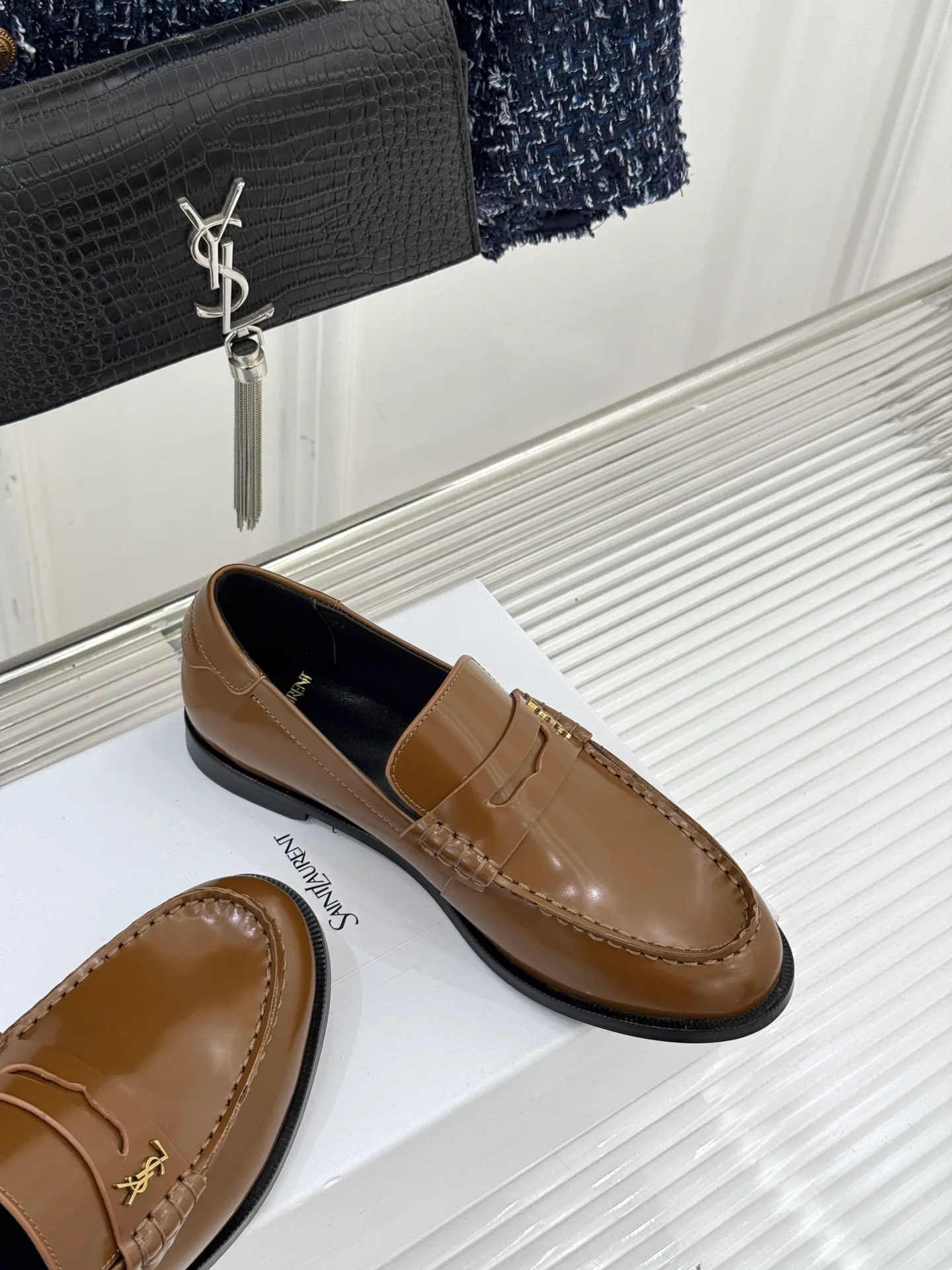 Лоферы И Мокасины Женские Saint Laurent 801635