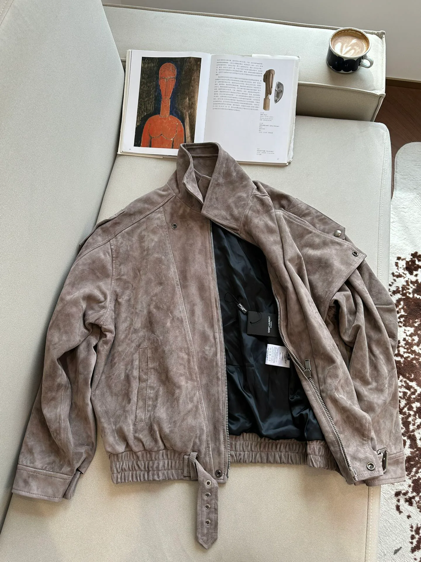Кожаные Куртки И Дублёнки Женские Saint Laurent 11518133