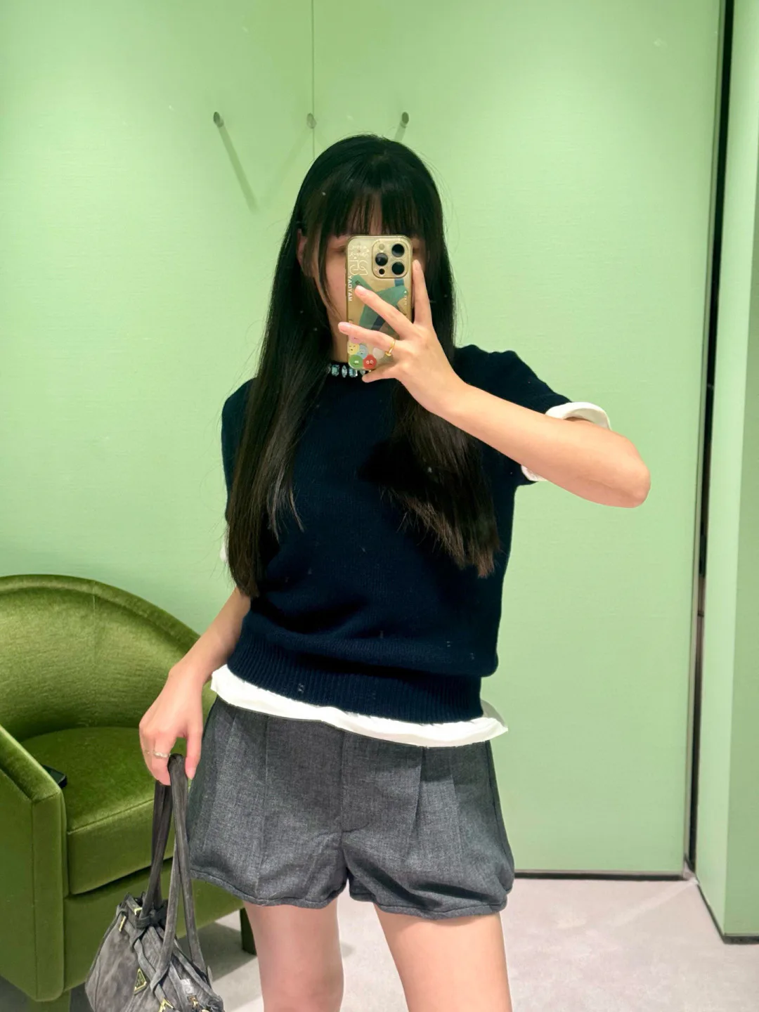 Шорты Женские Prada 9655027