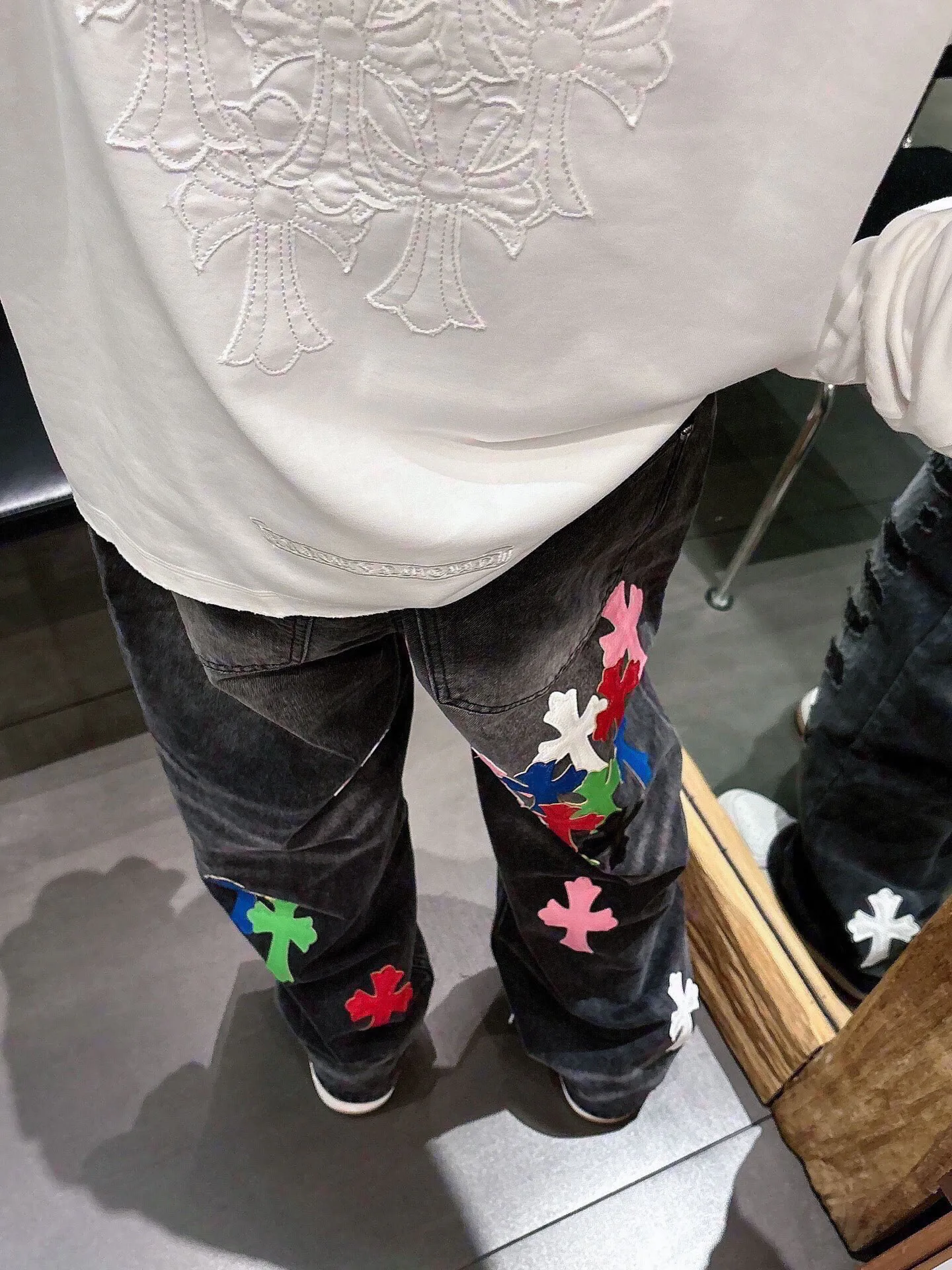 Джинсы Женские Chrome Hearts 11701402