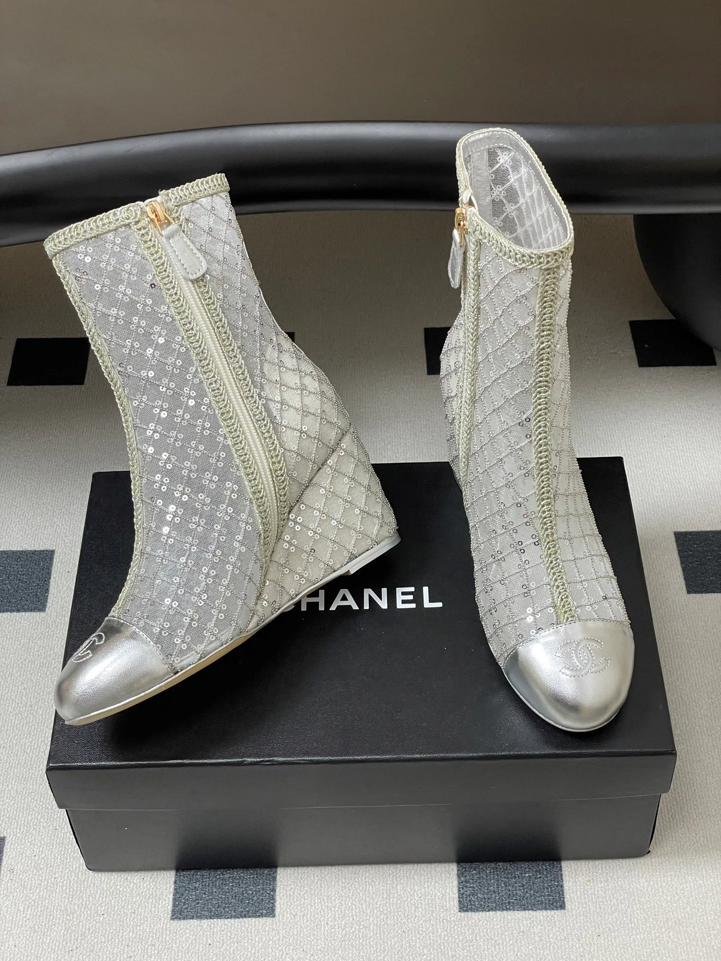 Ботинки Женские Chanel 1159663