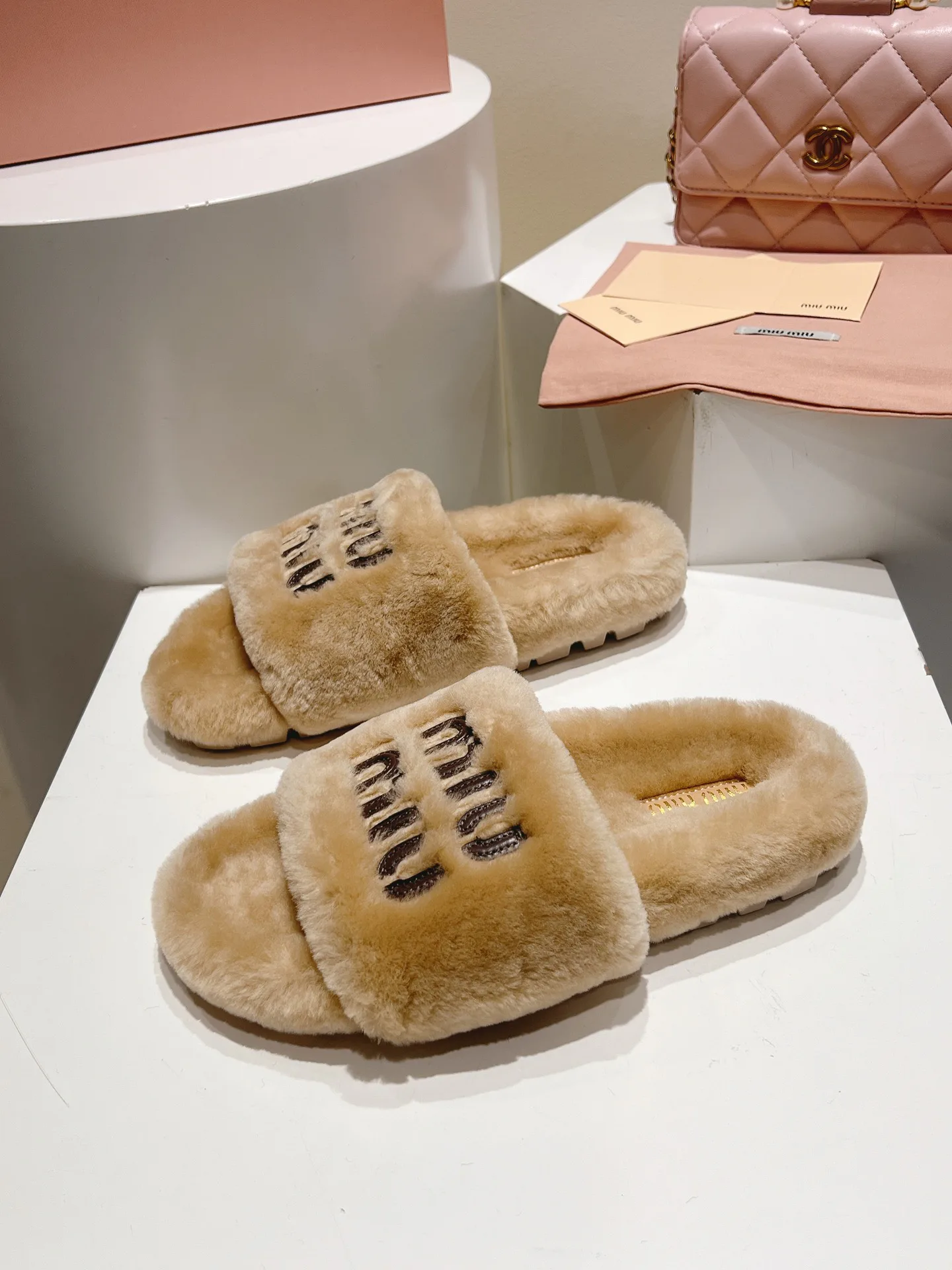 Тапочки Женские Miu Miu 704166