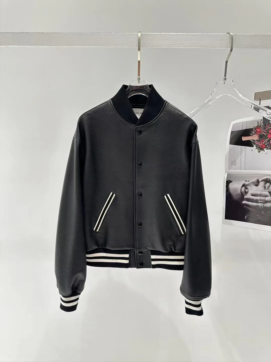 Кожаные Куртки И Дублёнки Женские Celine 11868465