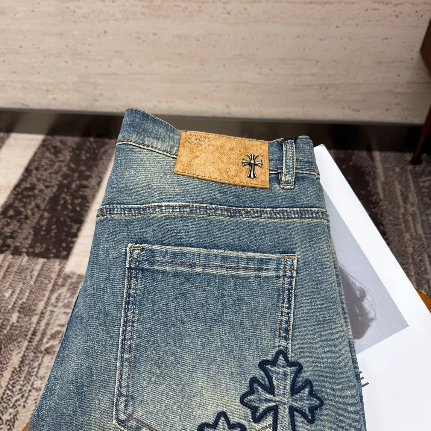 Джинсы Мужские Chrome Hearts 233564