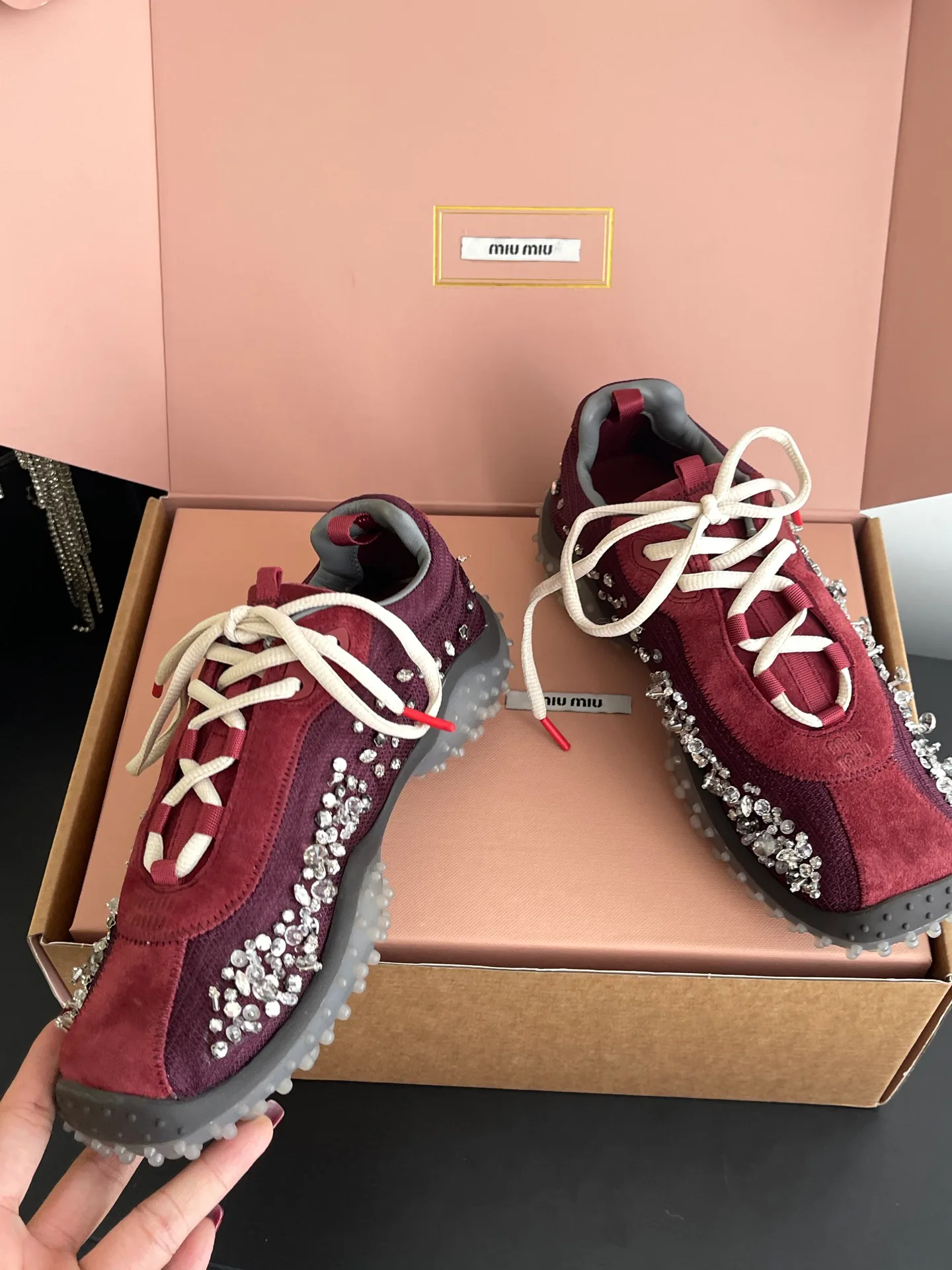 Кроссовки Женские Miu Miu 17554329