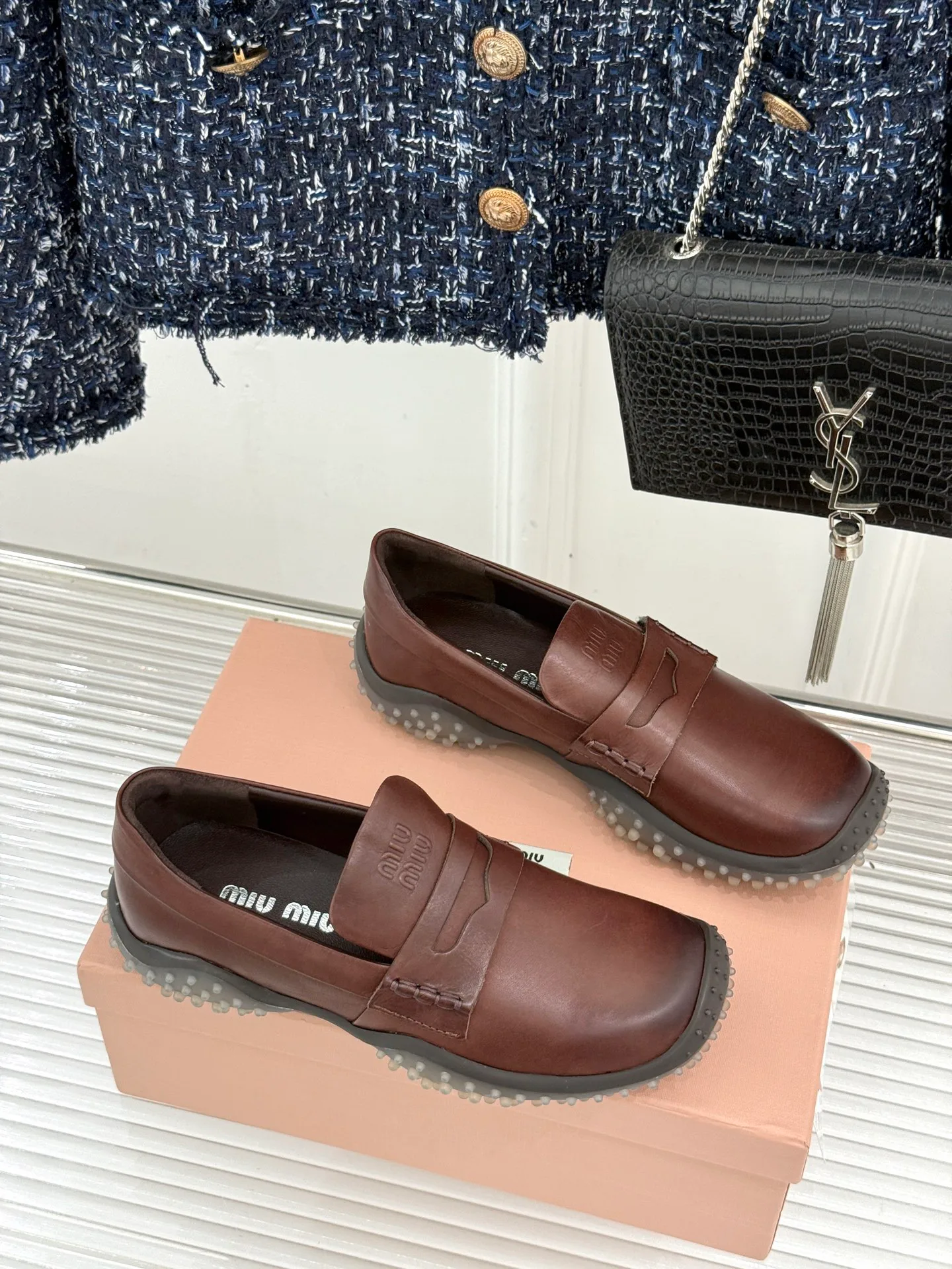 Лоферы И Мокасины Женские Miu Miu 17646505