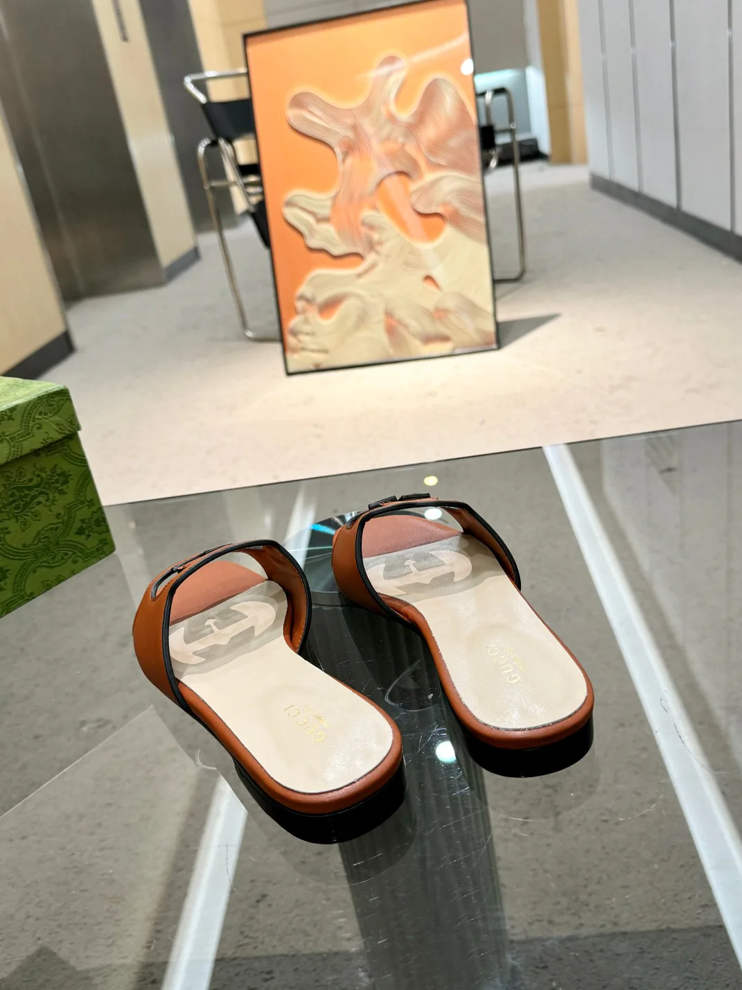 Шлепанцы Женские Gucci 11890962