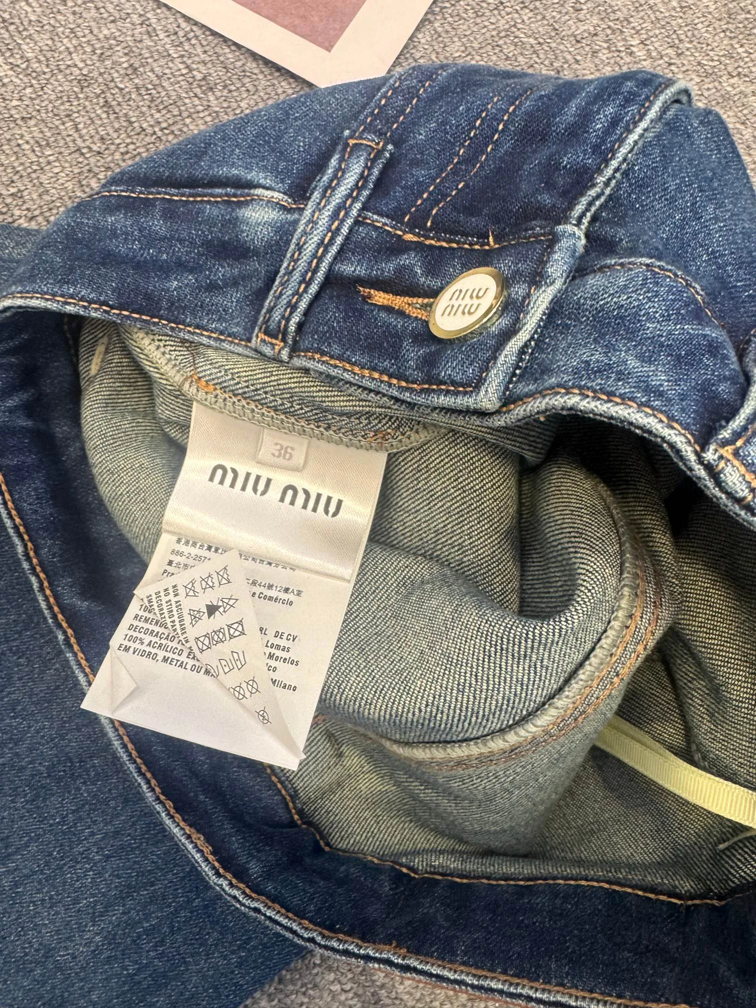 Джинсы Женские Miu Miu 18232808