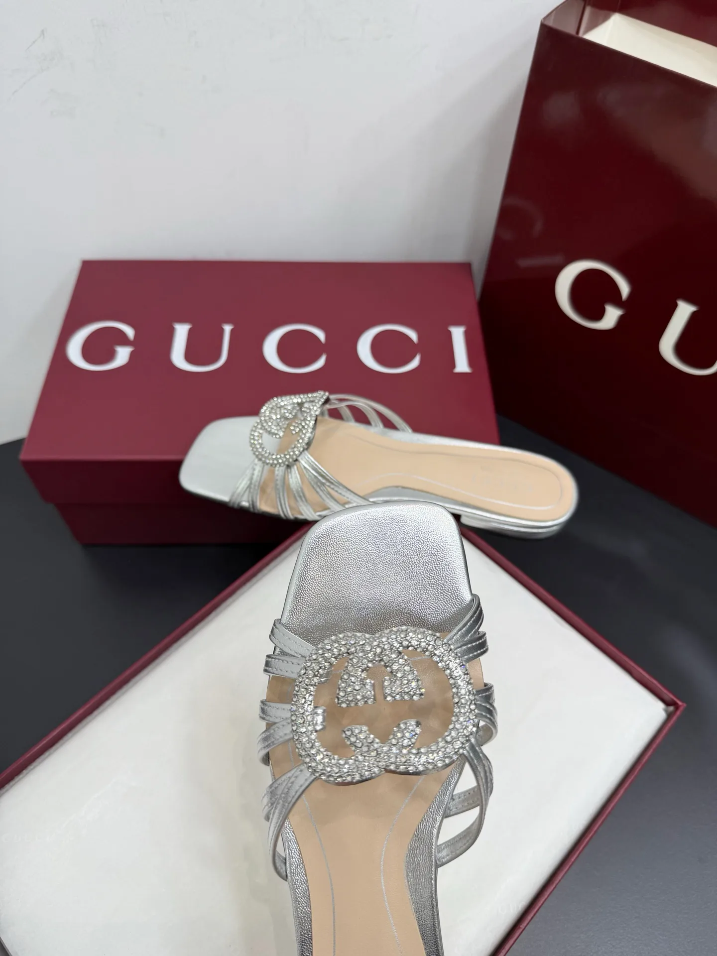 Шлепанцы Женские Gucci 457923
