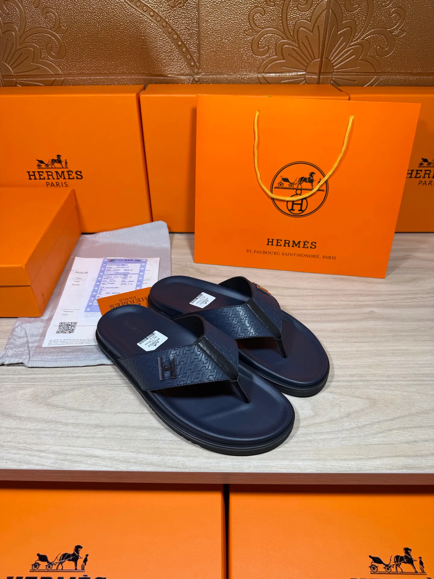 Шлепанцы Мужские Hermes 19414496