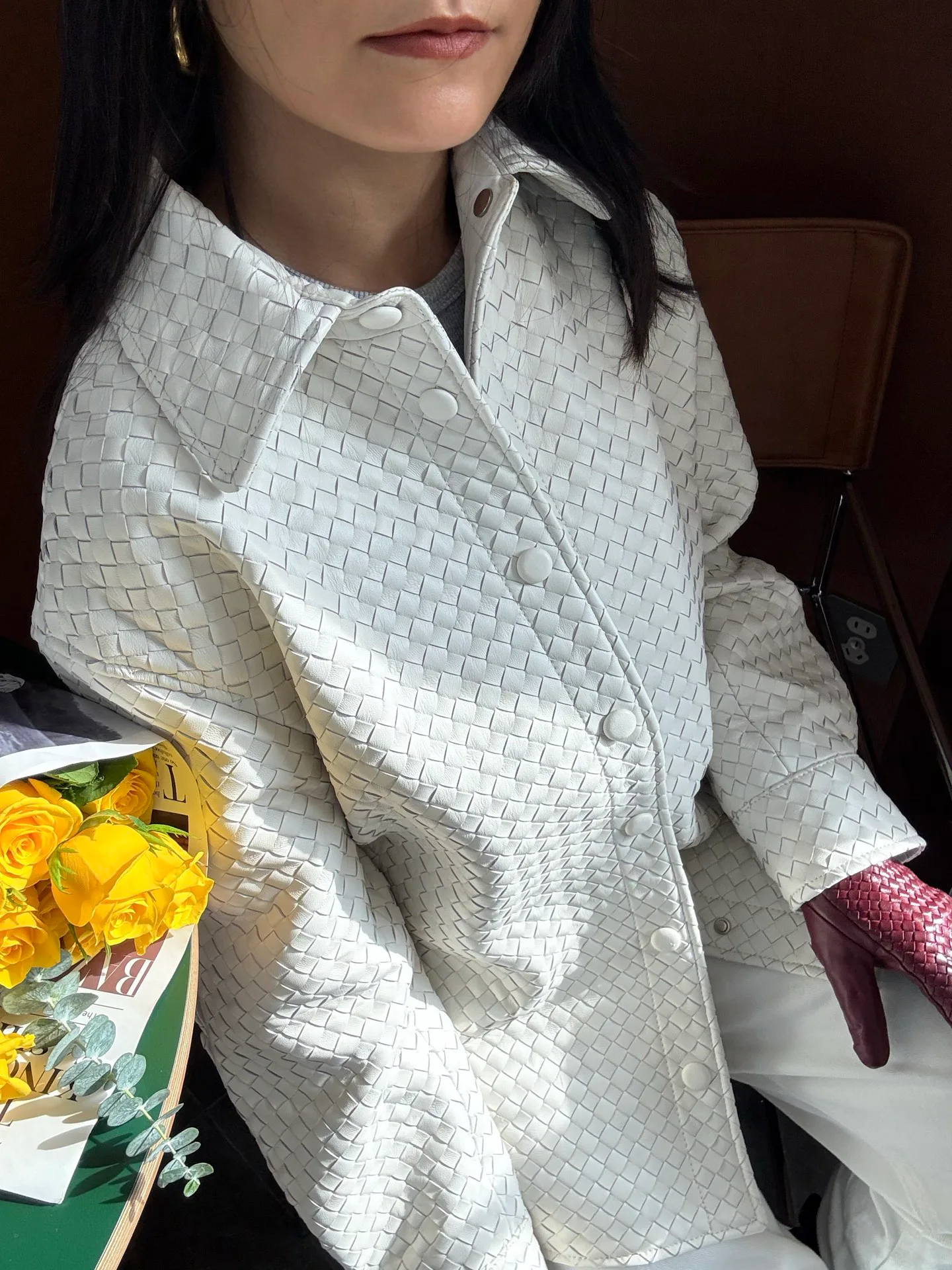 Кожаные Куртки И Дублёнки Женские Bottega Veneta 1882969