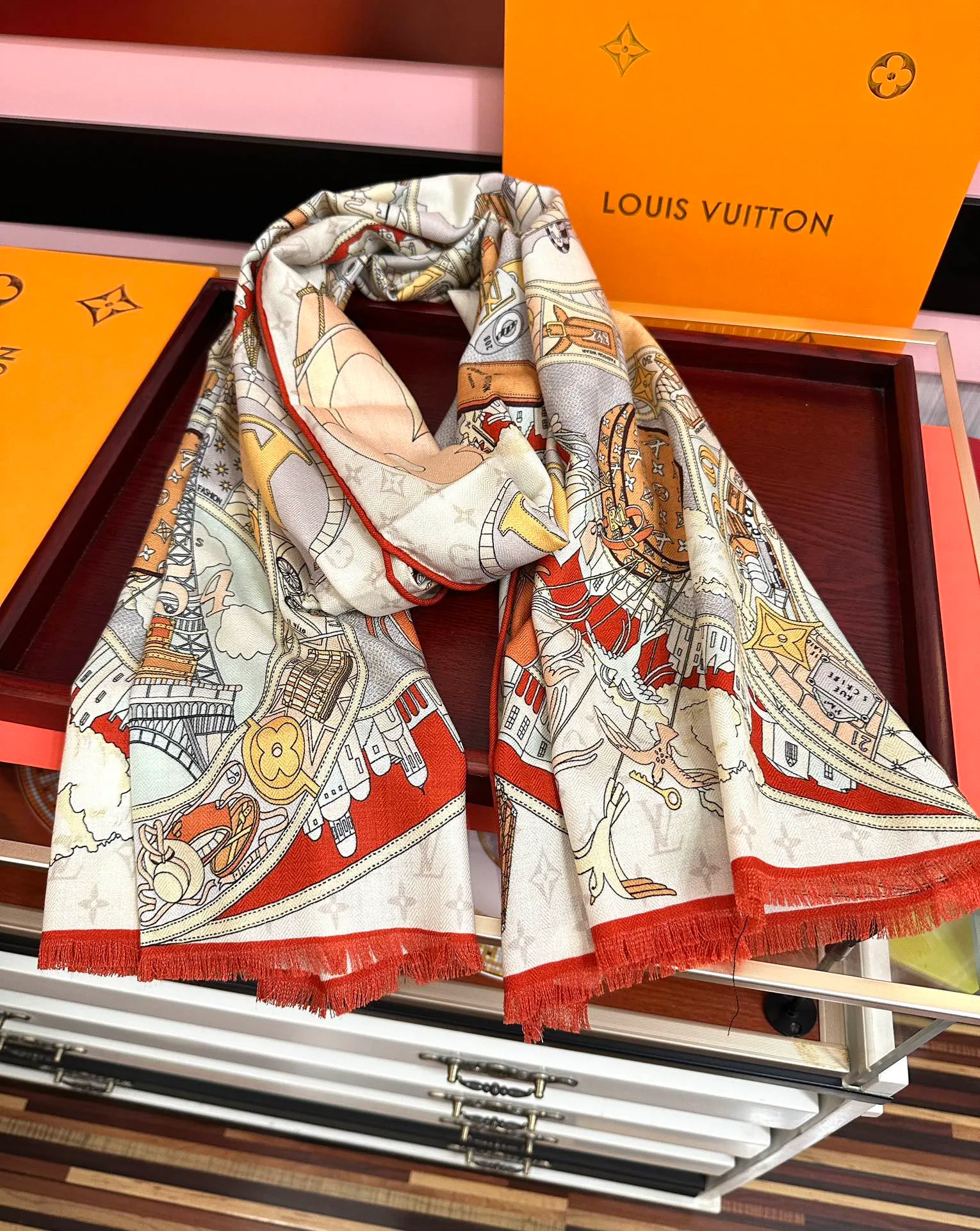 Шарфы Louis Vuitton 1490181