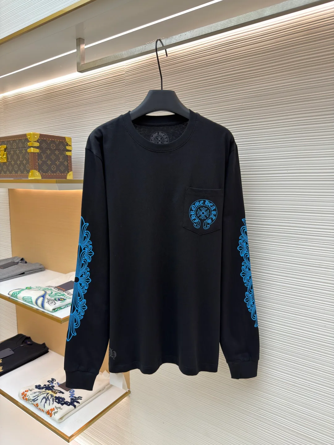 Лонгсливы Мужские Chrome Hearts 11399360