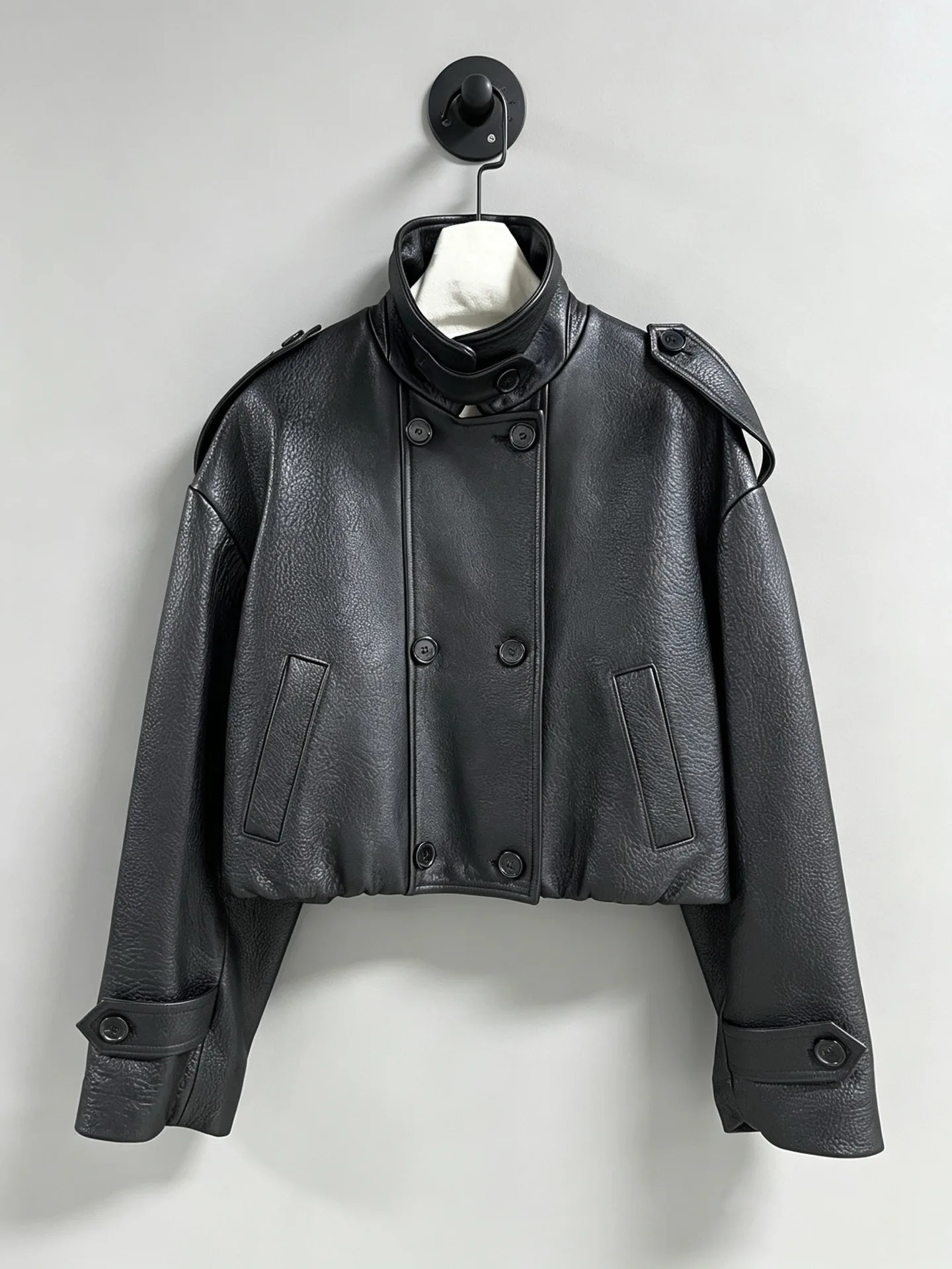 Кожаные Куртки И Дублёнки Женские Saint Laurent 18417101