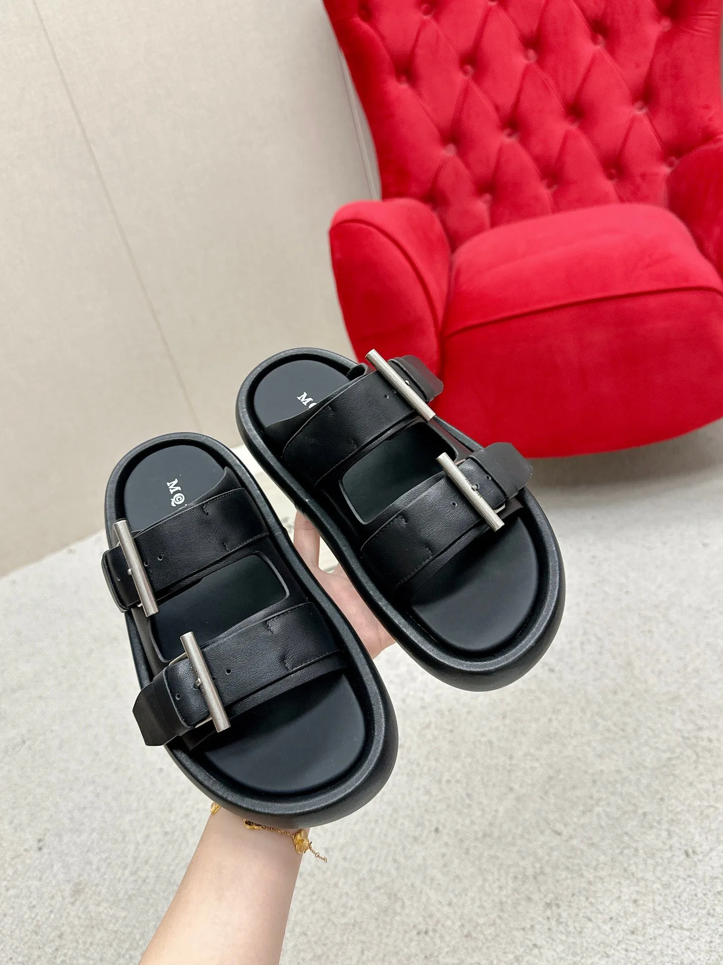 Шлепанцы Женские Alexander Mcqueen 491887