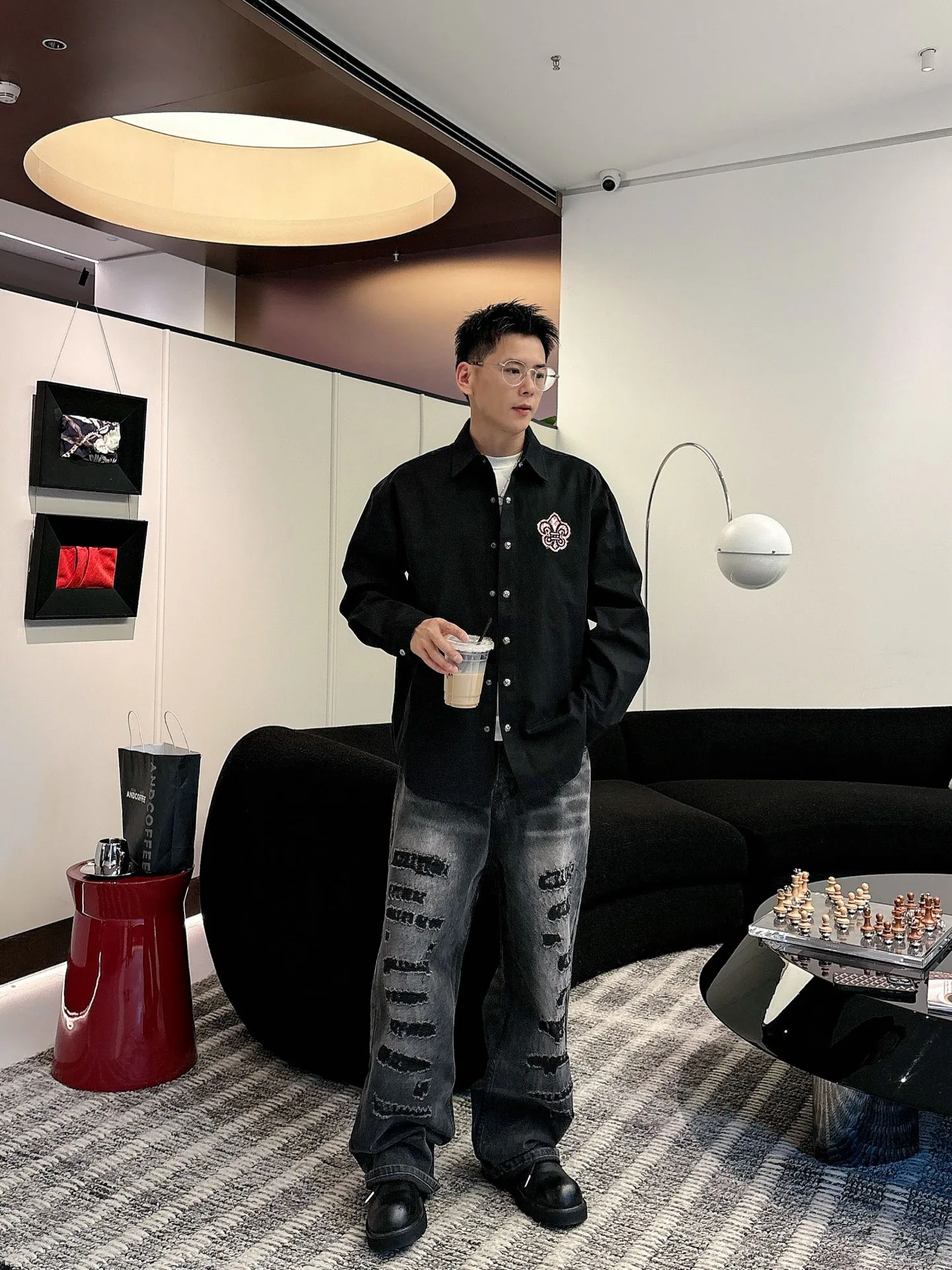 Рубашки Мужские Chrome Hearts 1139244