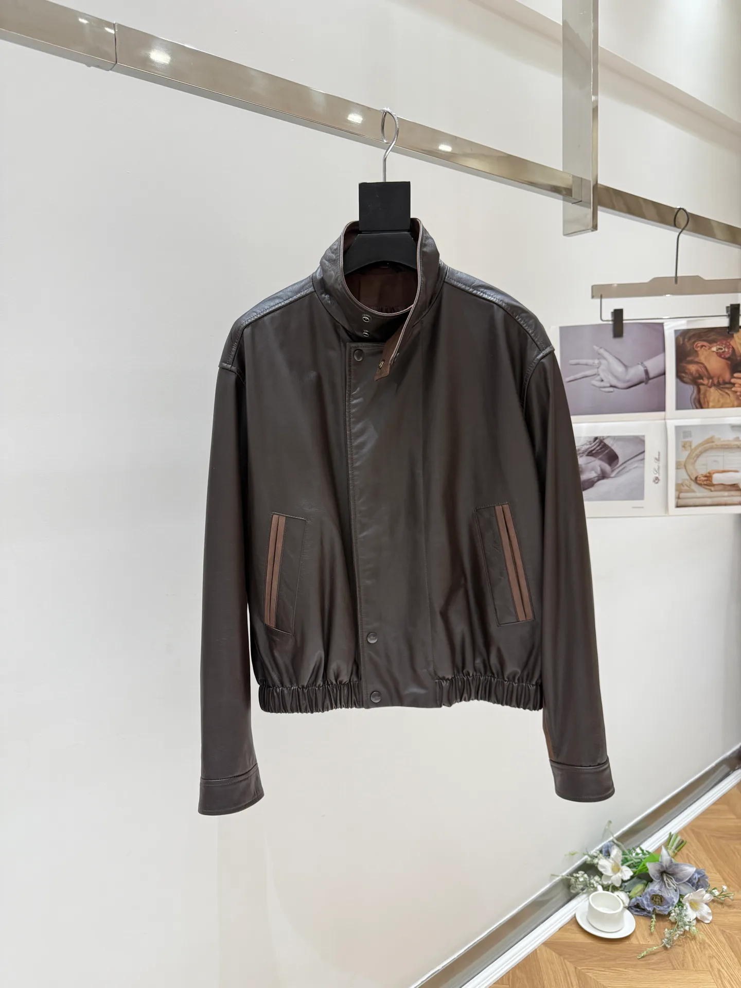 Кожаные Куртки И Дублёнки Женские Saint Laurent 18593025