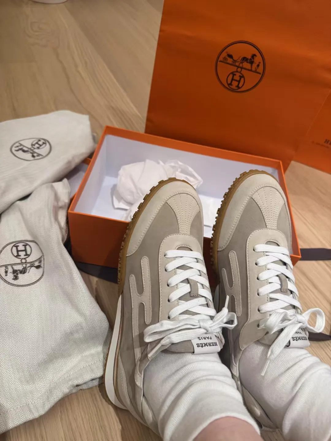Кроссовки Мужские Hermes 19708