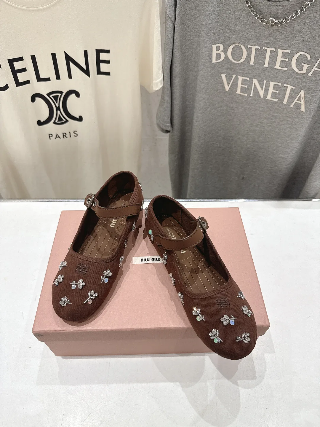 Балетки Женские Miu Miu 13559208