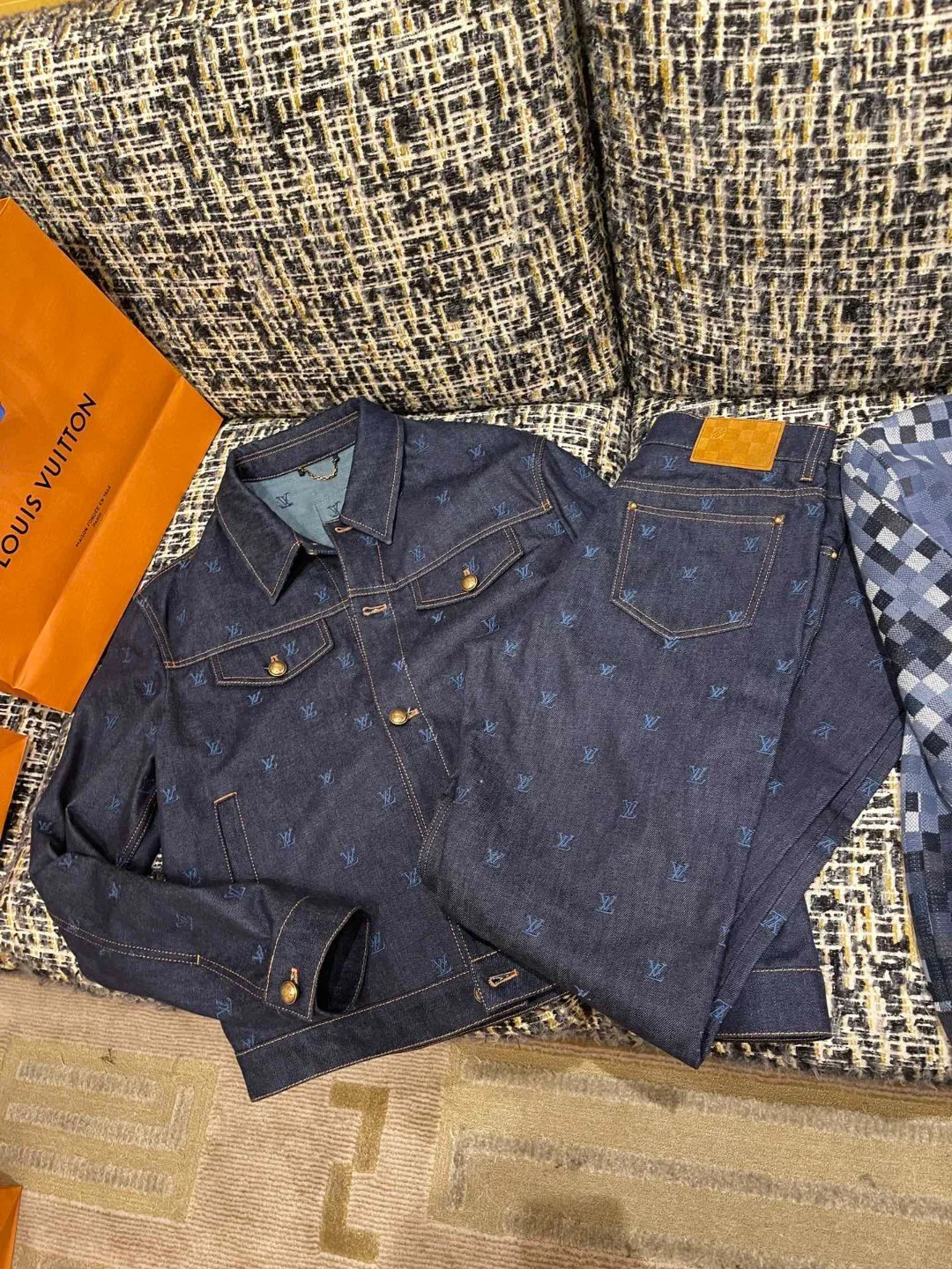 Джинсы Мужские Louis Vuitton 7018636