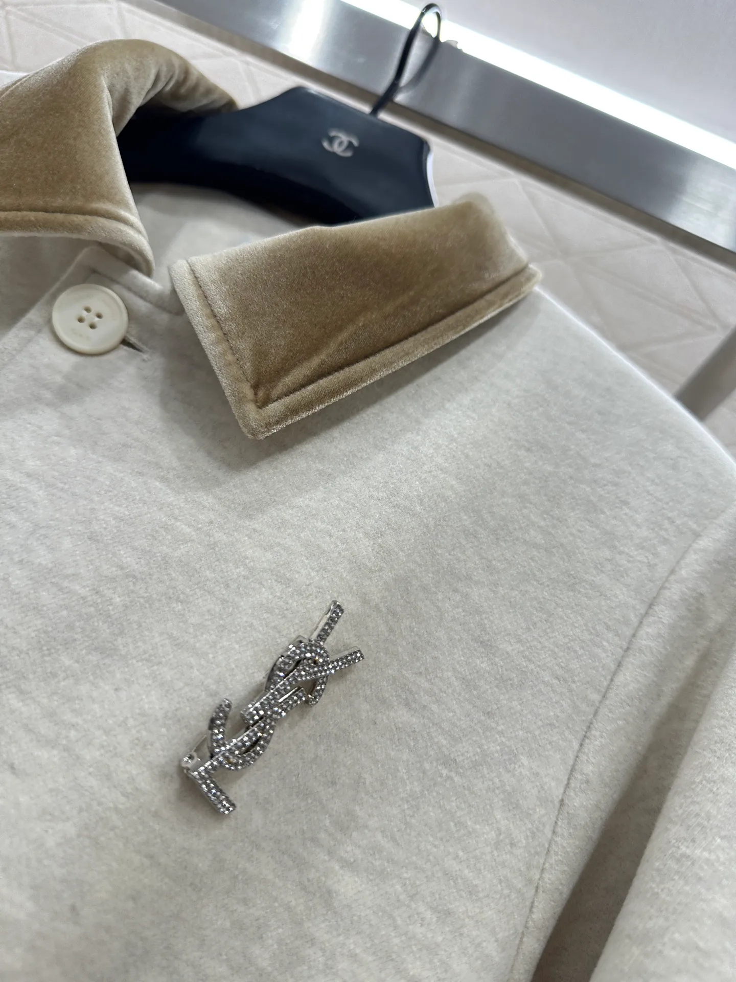 Пальто Женские Saint Laurent 4424732
