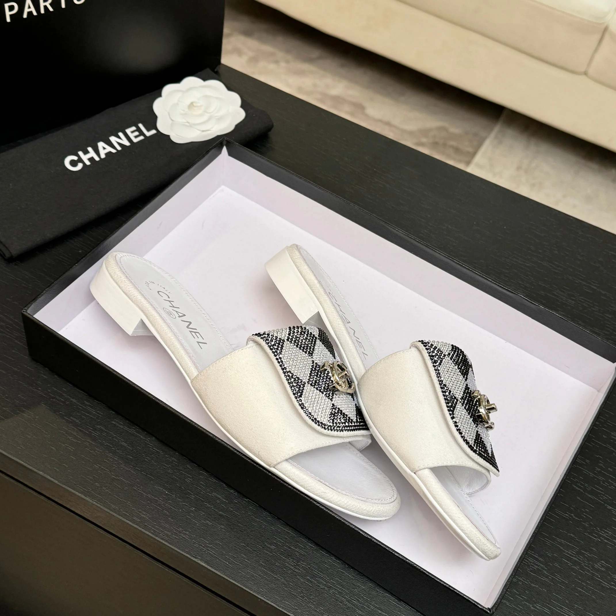 Шлепанцы Женские Chanel 1468226