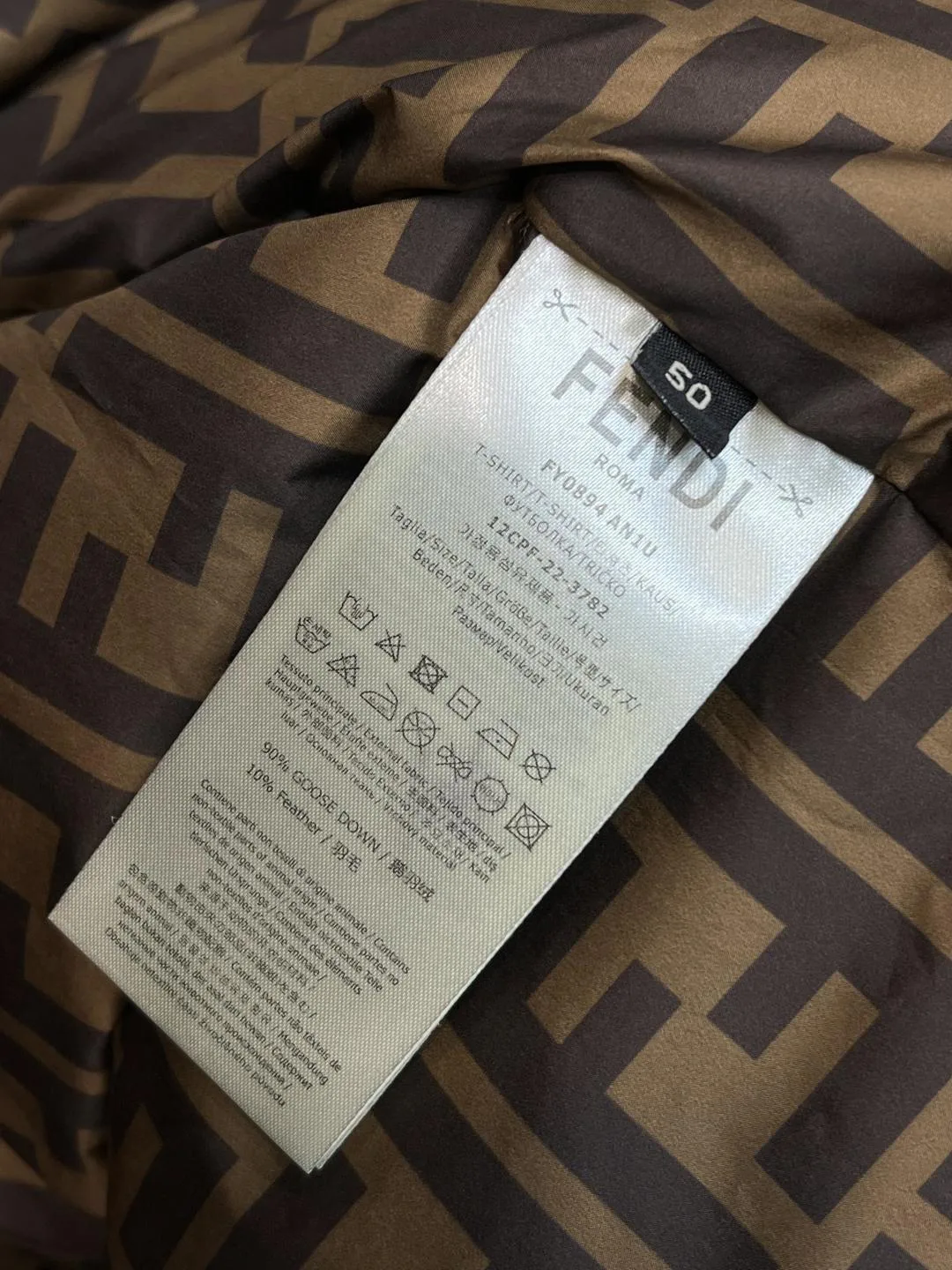 Куртки И Пуховики Мужские Fendi 384039