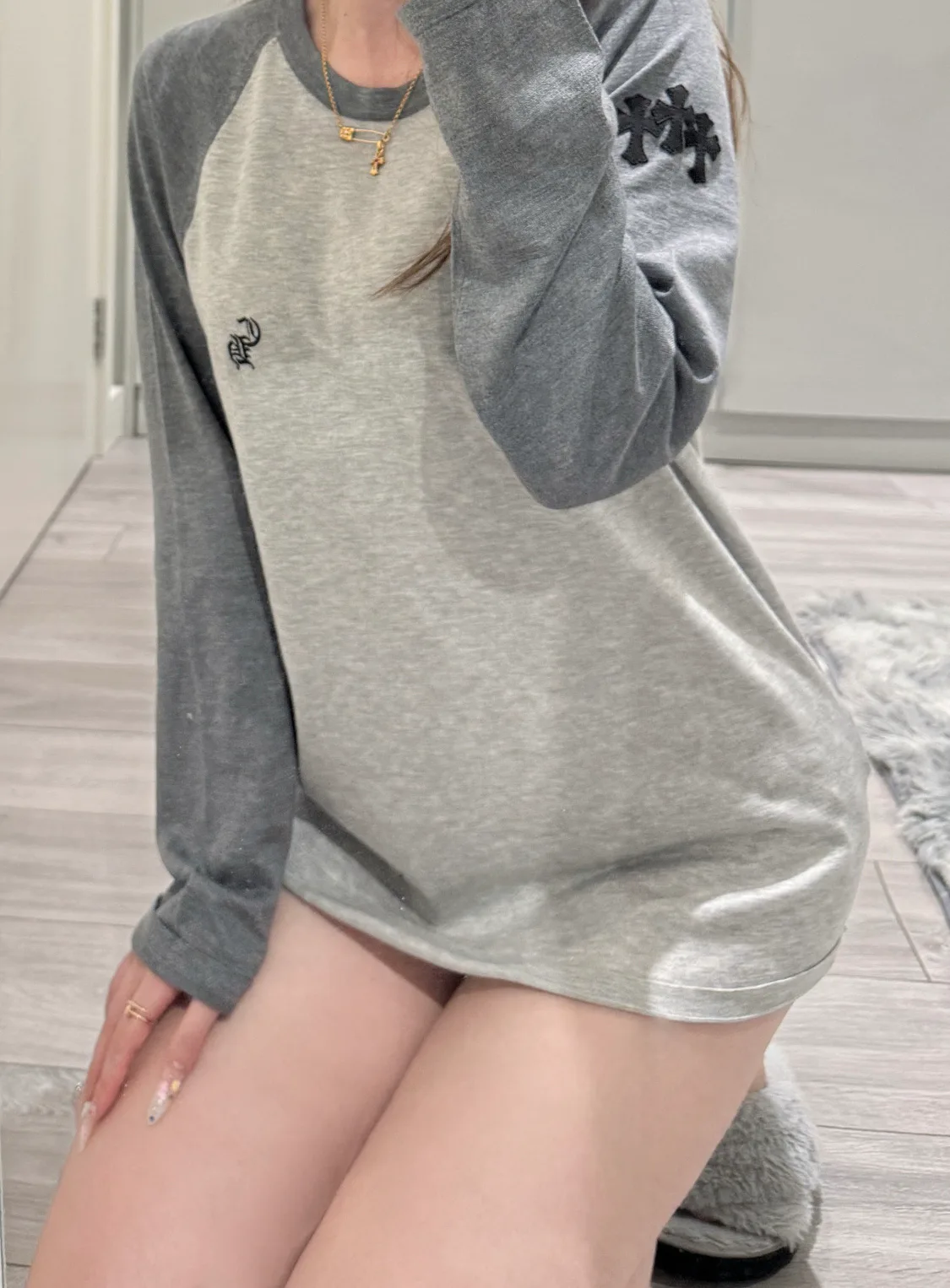 Лонгсливы Женские Chrome Hearts 11904890