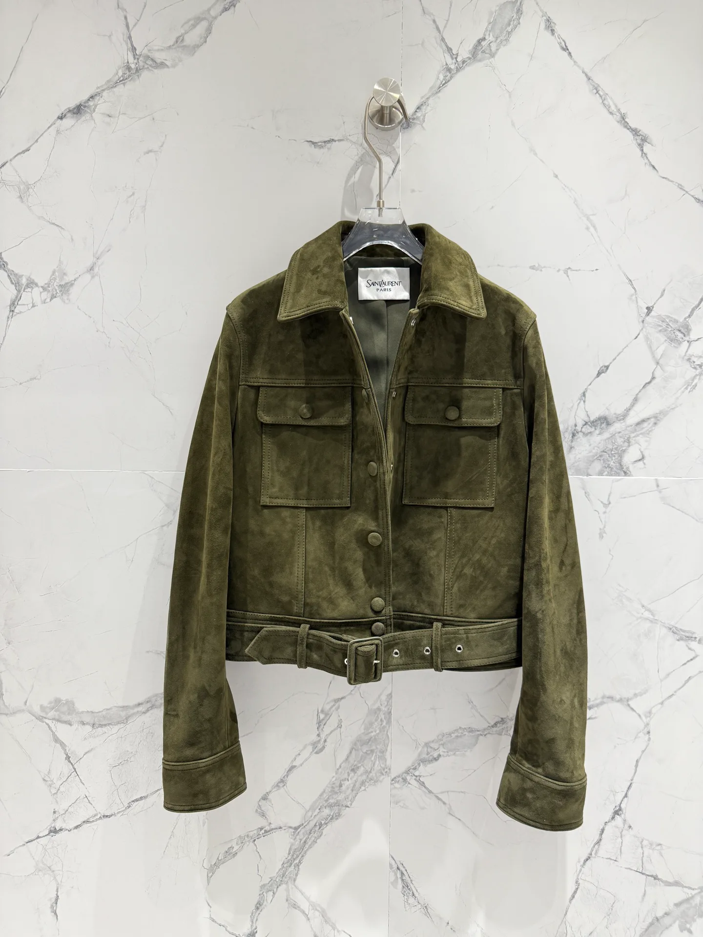 Кожаные Куртки И Дублёнки Женские Saint Laurent 10624719